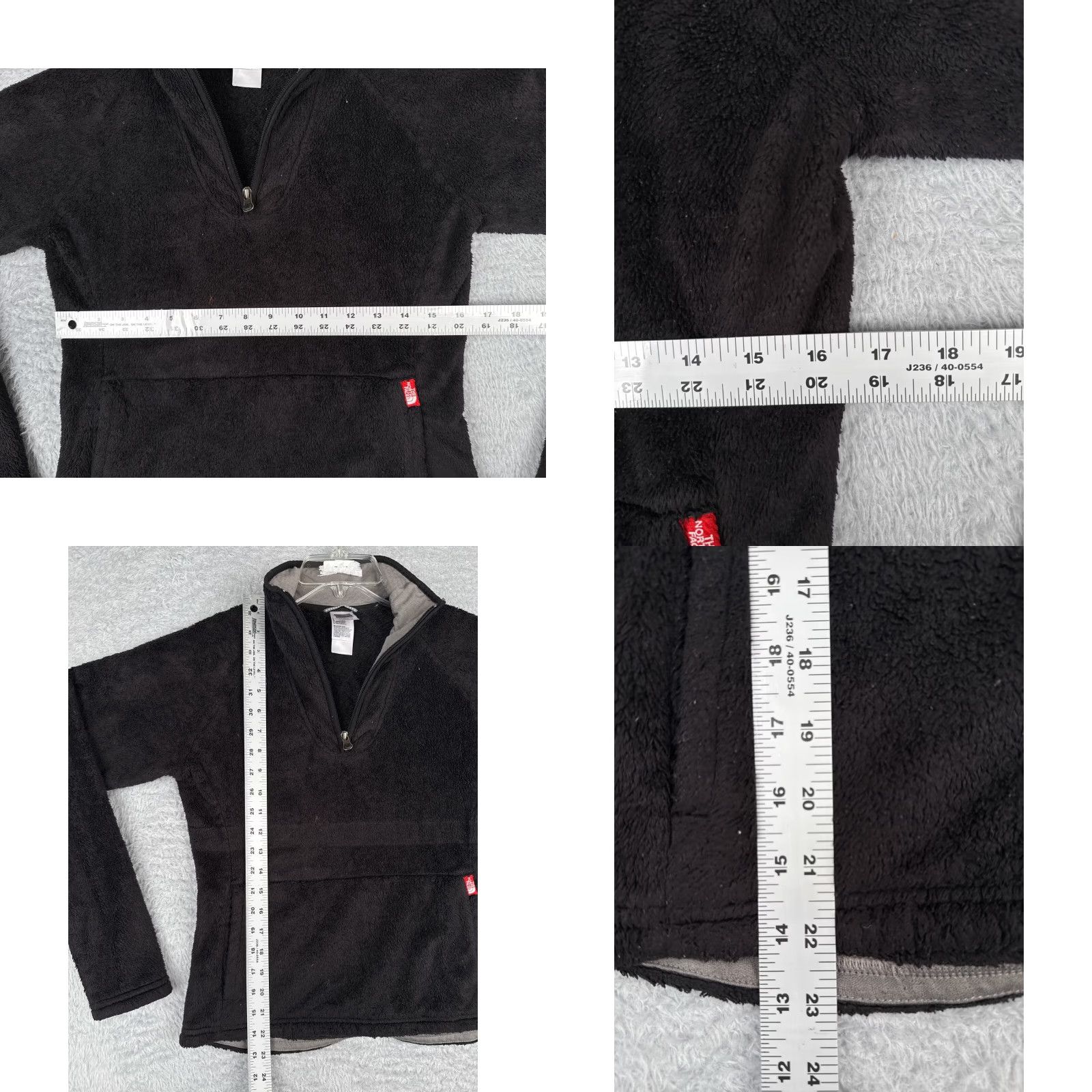 The North Face The North Face Sweater Womens XS Black 1/4 Zip Mock Neck Fleece Logo Pullover Size XS / US 0-2 / IT 36-38 - 8 Thumbnail