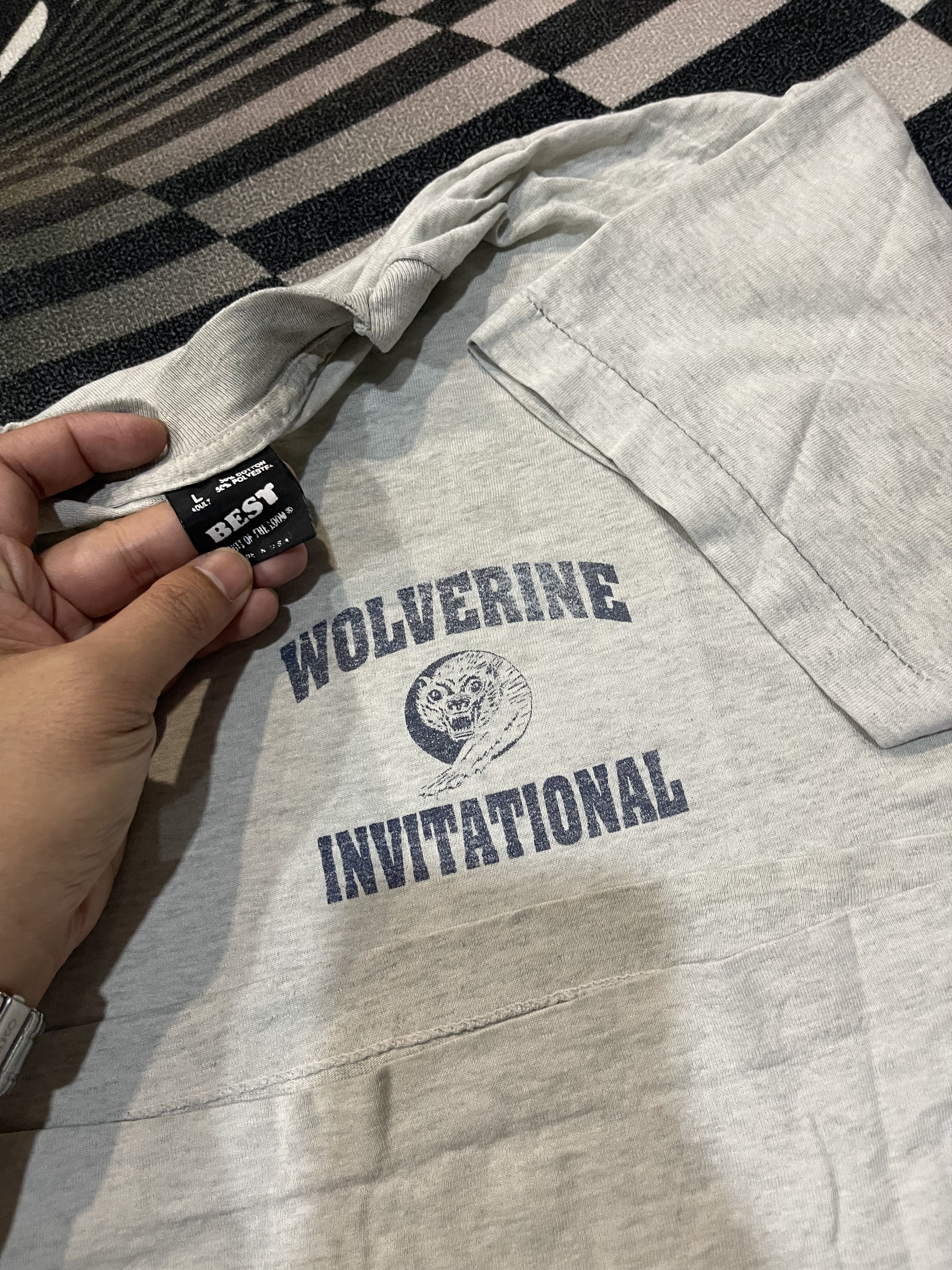 Vintage Vintage 90s Wolverine Invitational Virginia Running Tee Size US L / EU 52-54 / 3 - 2 Thumbnail