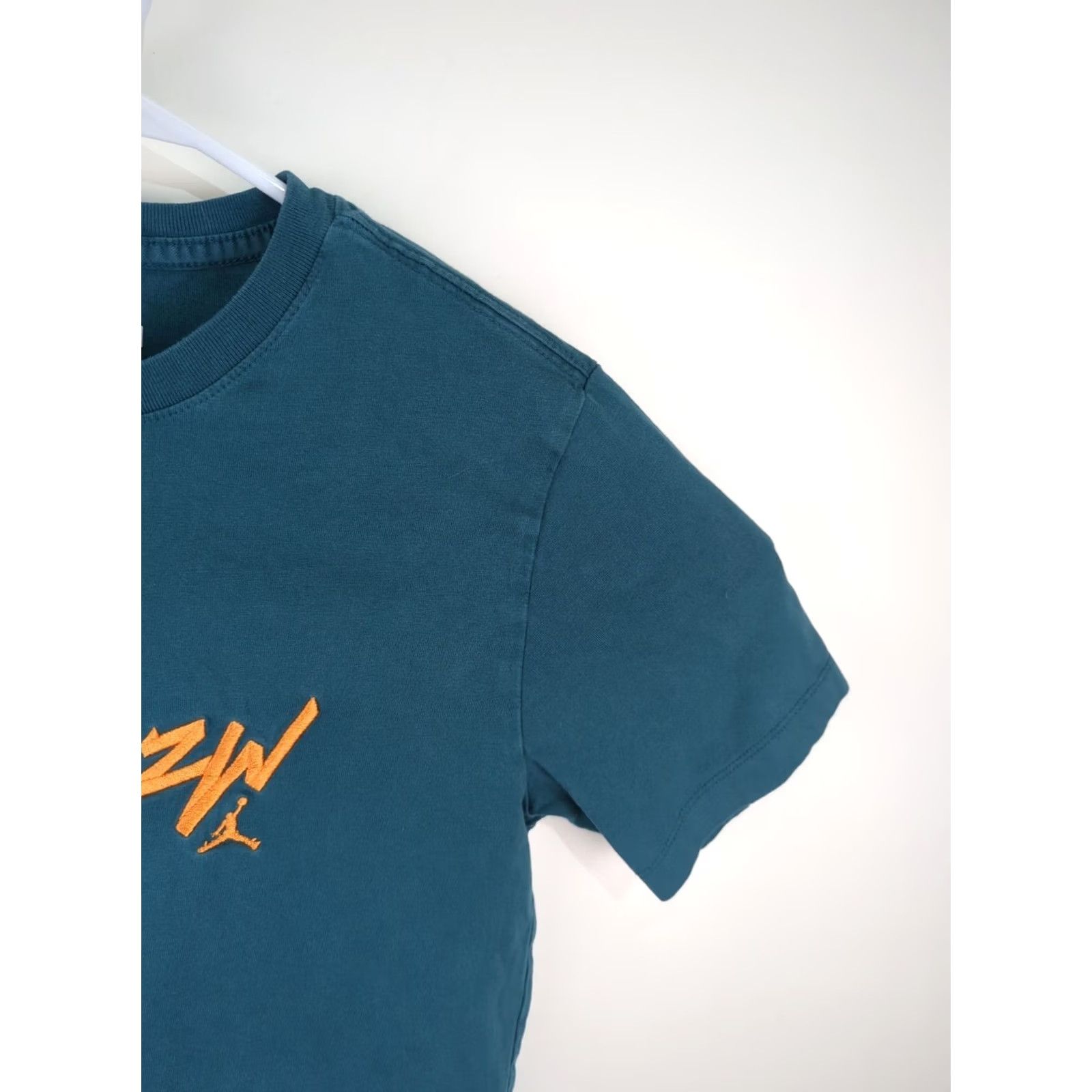 Nike Nike Air Jordan Zion ZW Embroidered Logo T Shirt Mens Small Green Yellow Size US S / EU 44-46 / 1 - 5 Thumbnail