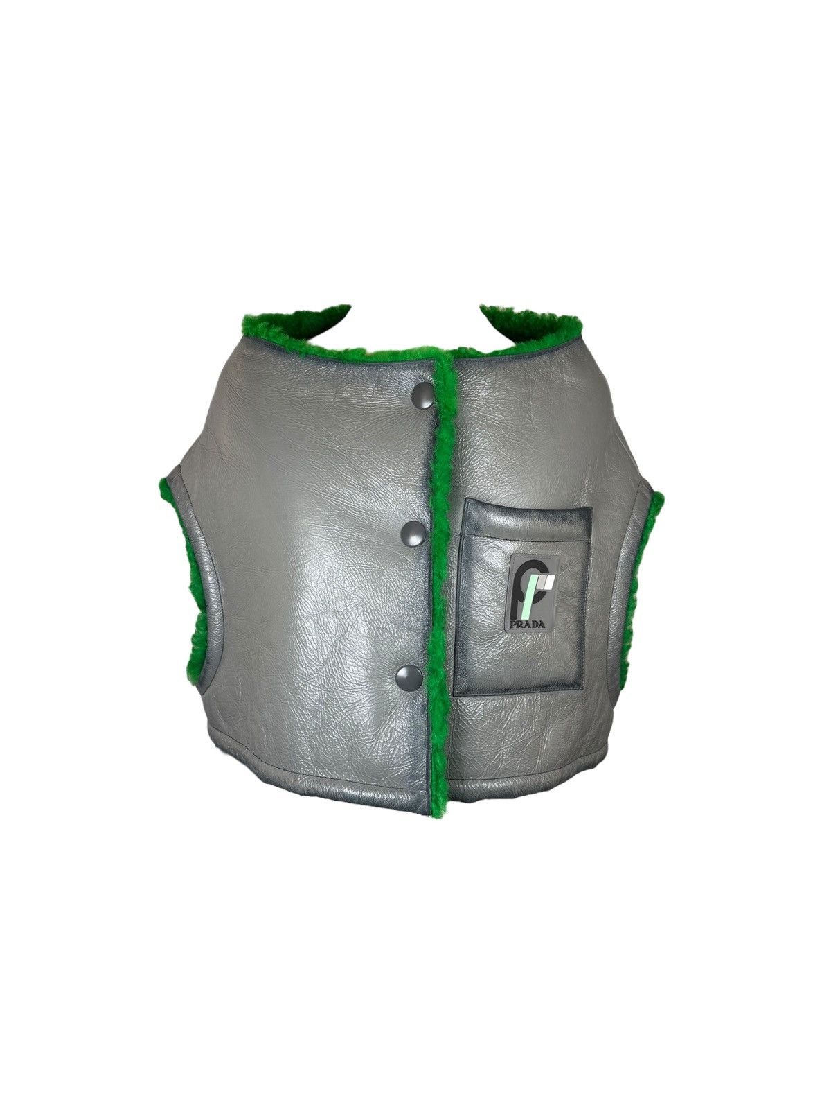 Prada Prada Cropped Shearling Vest Size XS / US 0-2 / IT 36-38 - 2 Thumbnail