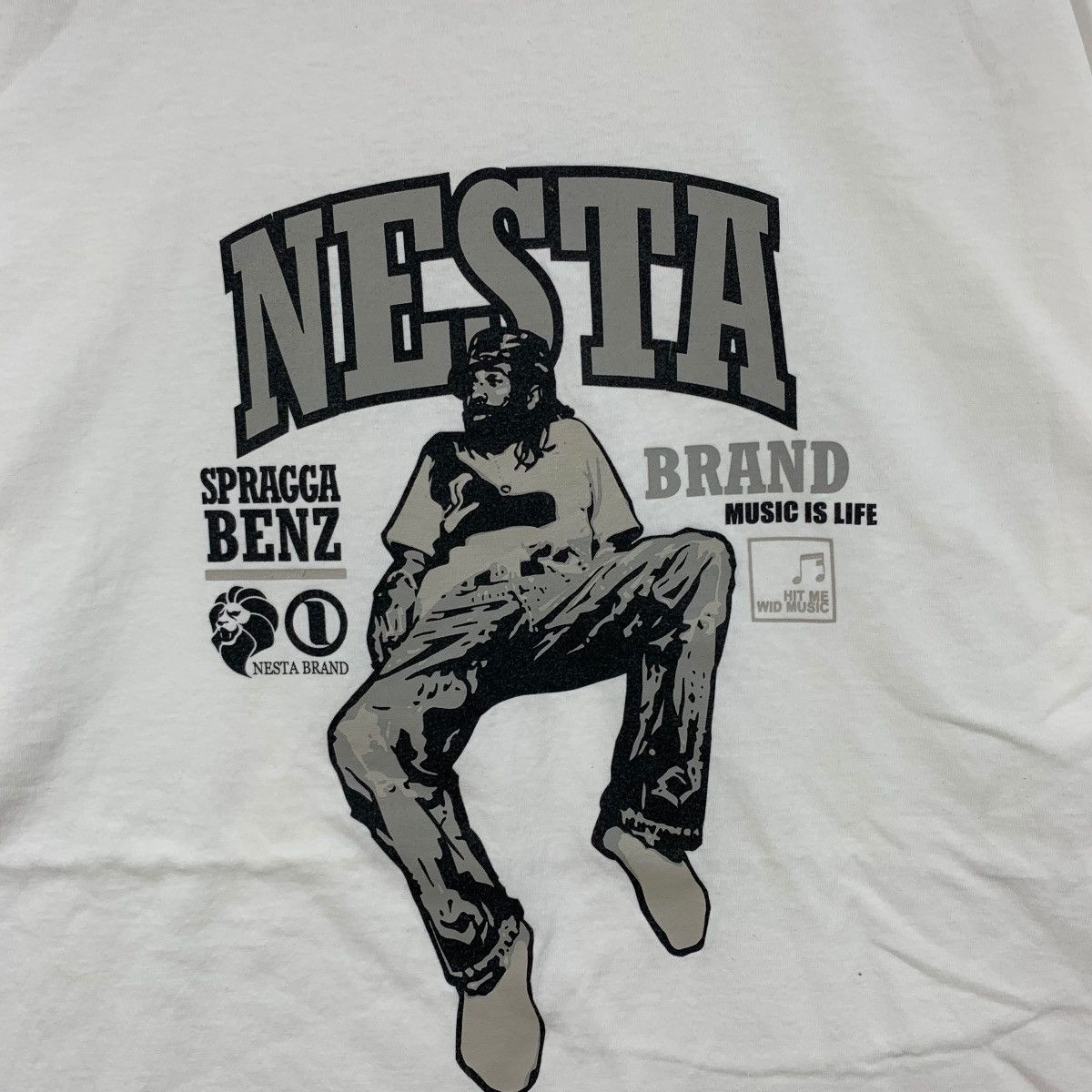 Vintage Vintage NESTA BRAND Spragga Benz Music Is Life Usa Tshirt Size US XL / EU 56 / 4 - 3 Thumbnail