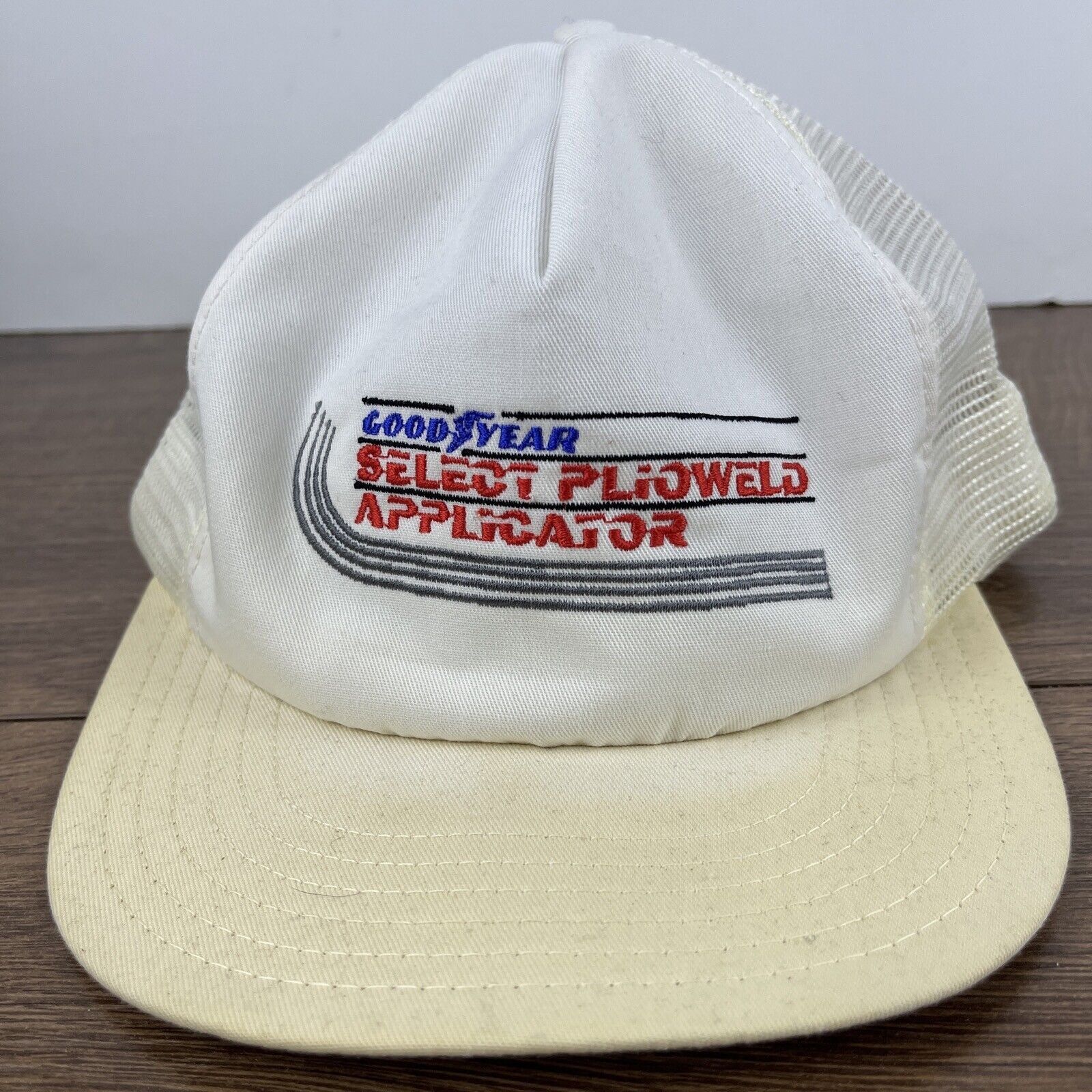 Other Goodyear Select Plioweld Snapback White Adjustable Hat Adult Size ONE SIZE - 6 Thumbnail