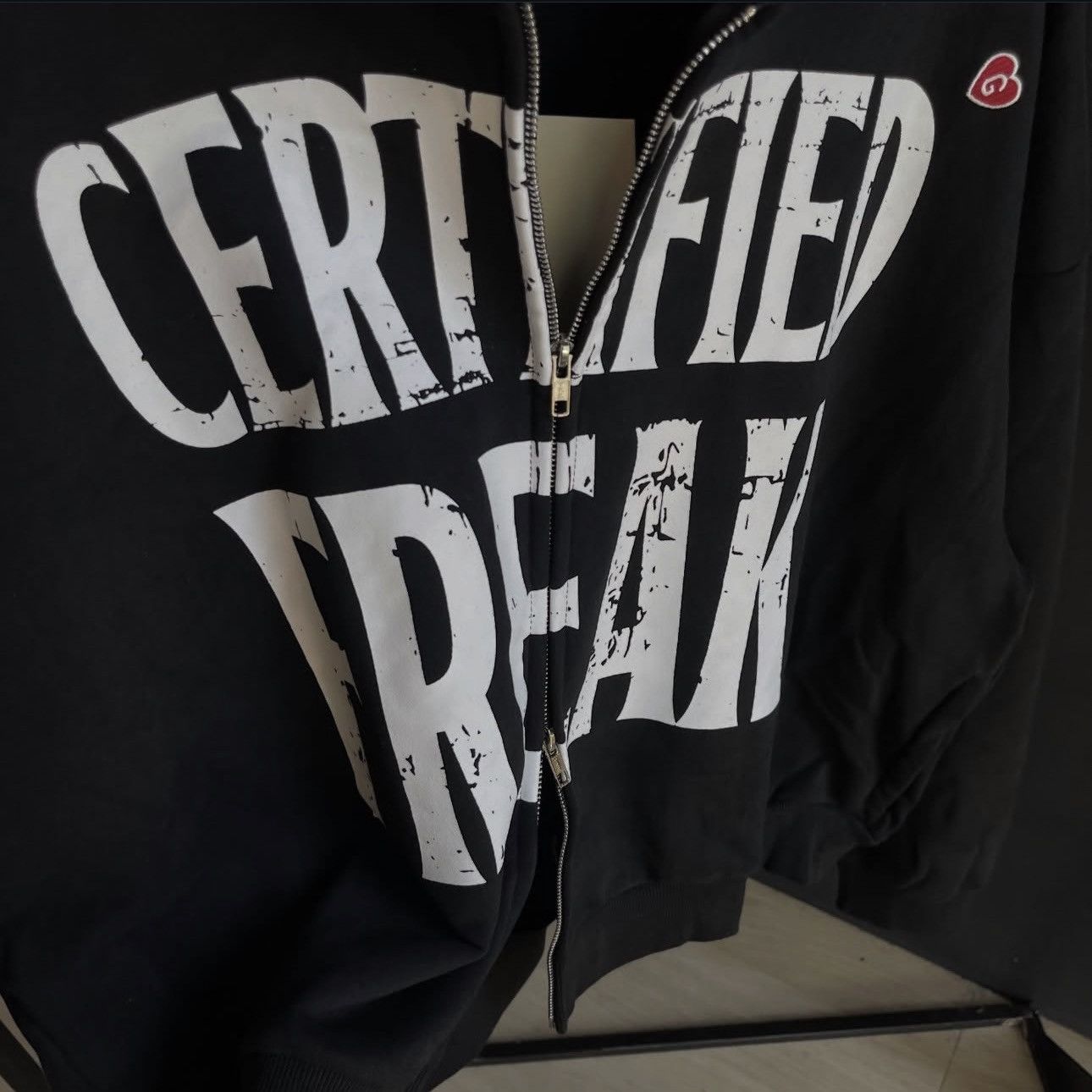 Other Certified Freak Hoodie – Black Zip-Up Streetwear, Oversized Size US L / EU 52-54 / 3 - 2 Thumbnail