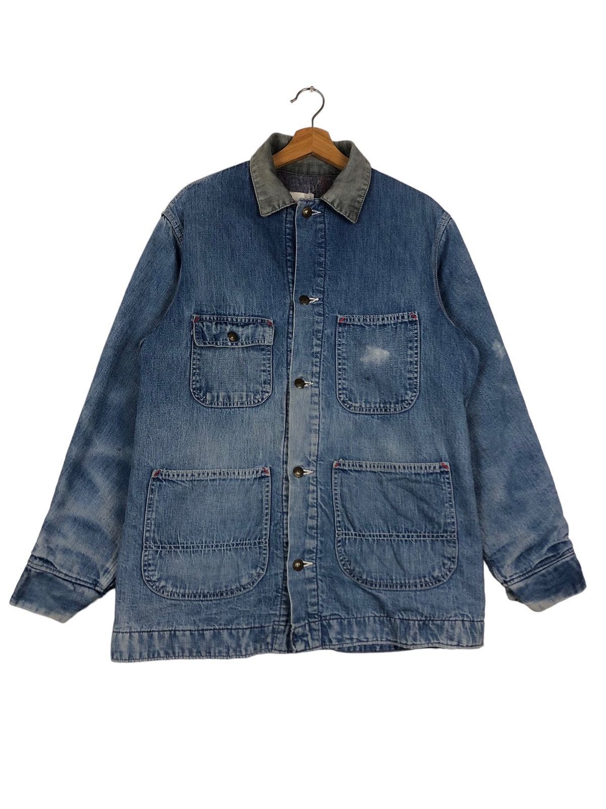 Sugar Cane 🔥80’s Vintage Chore Denim Jacket Sears Sugar Cane Blanket Size US M / EU 48-50 / 2 - 1 Thumbnail