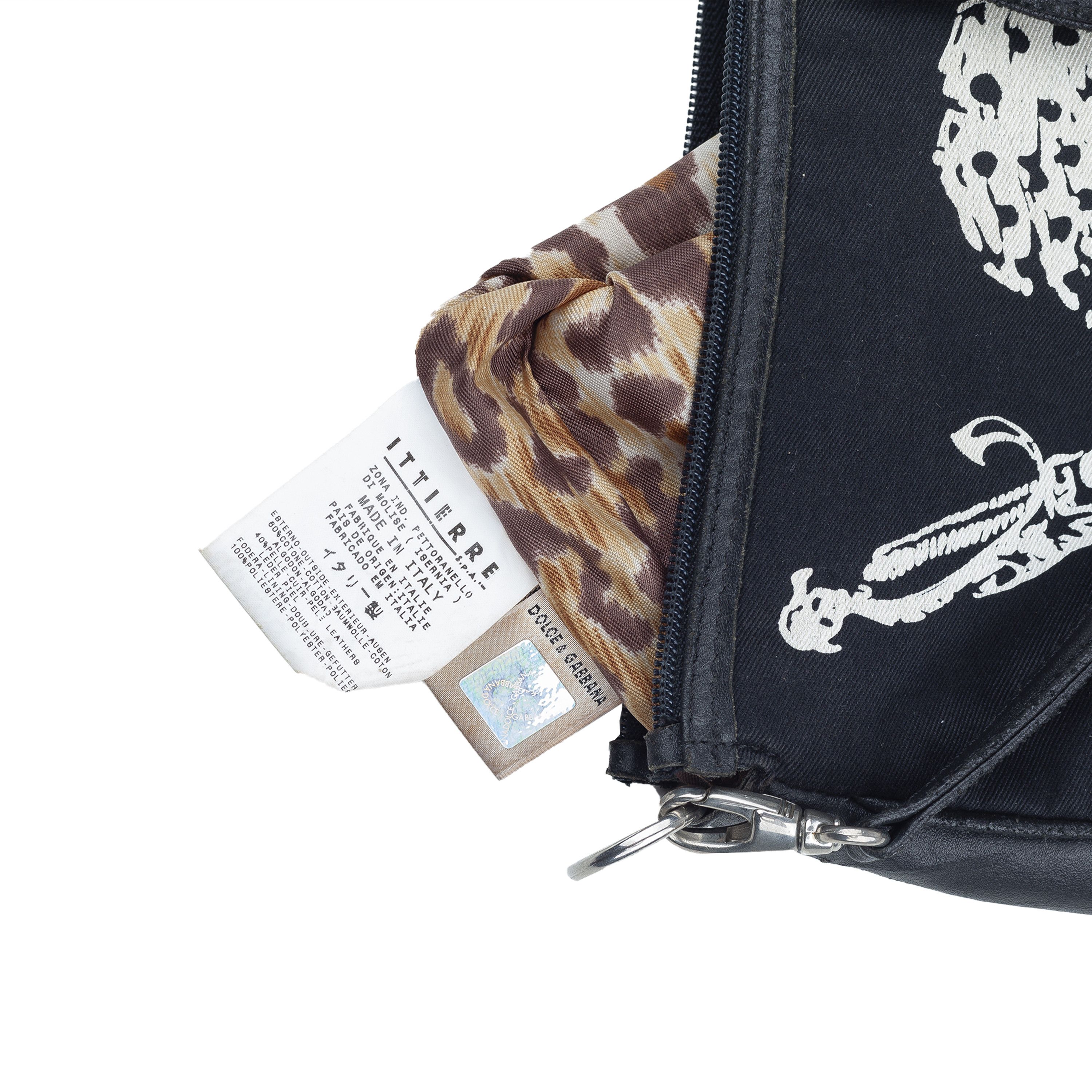 Dolce & Gabbana Dolce & Gabbana Pirate Skull Vintage Black Baguette Bag Size ONE SIZE - 7 Thumbnail