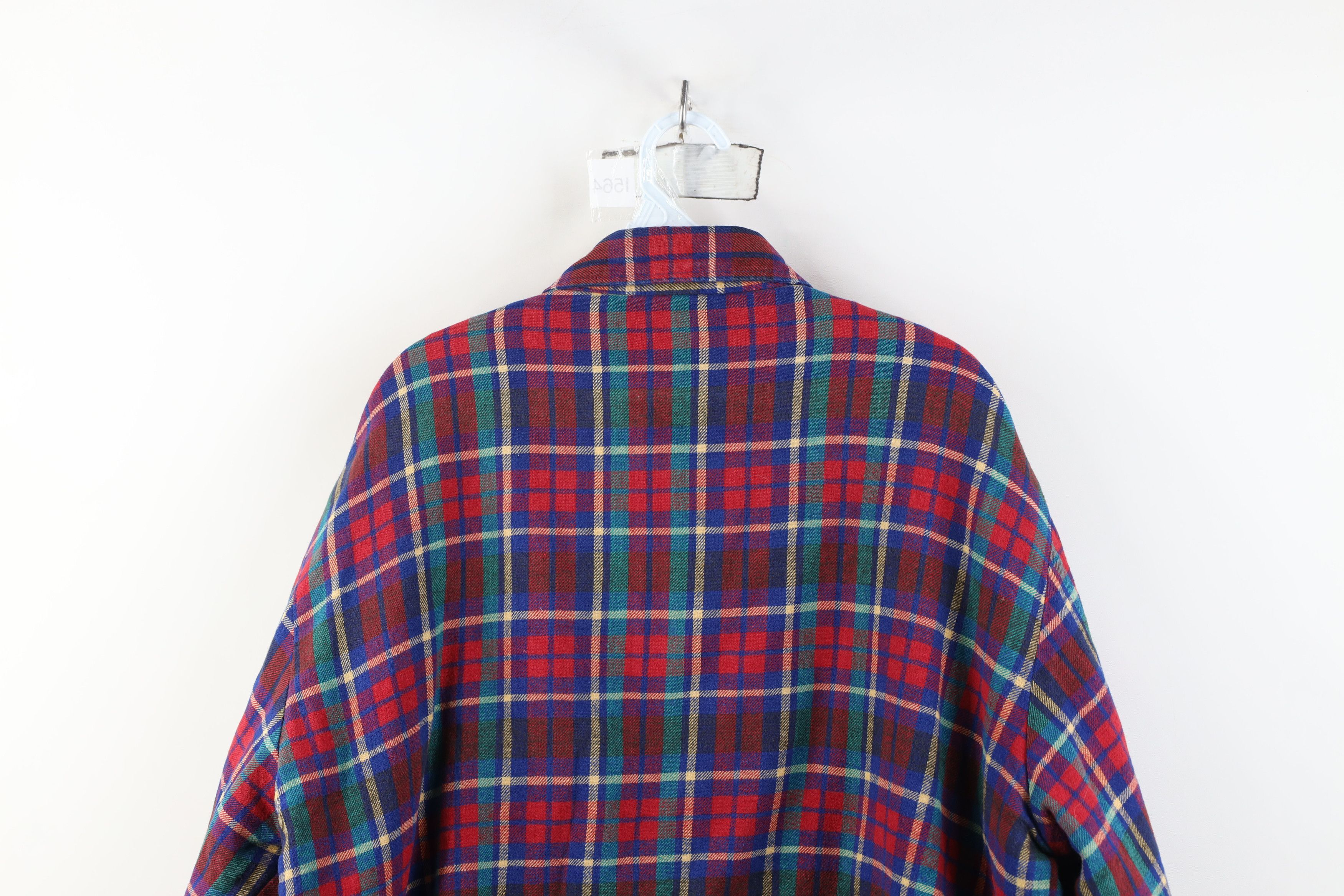 Vintage Vintage 90s Streetwear Flannel Shirt Jacket Jac Shirt Size US XL / EU 56 / 4 - 12 Thumbnail