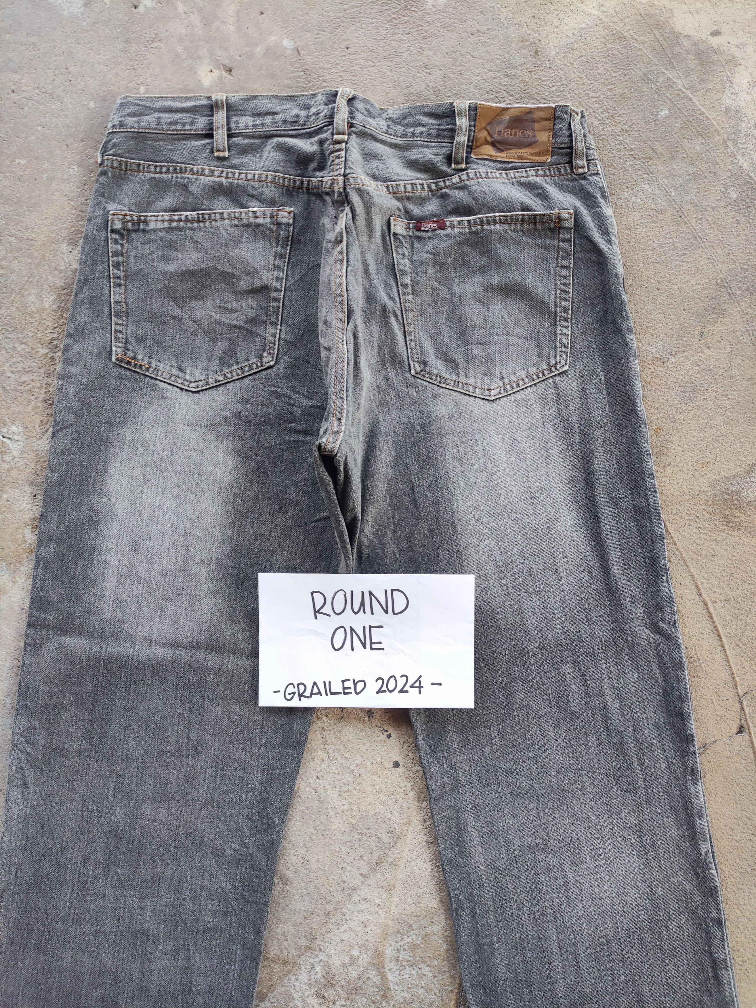 Vintage Vintage Hanes Black Baggy Denim Distressed Jeans Faded Pants Size US 36 / EU 52 - 12 Thumbnail