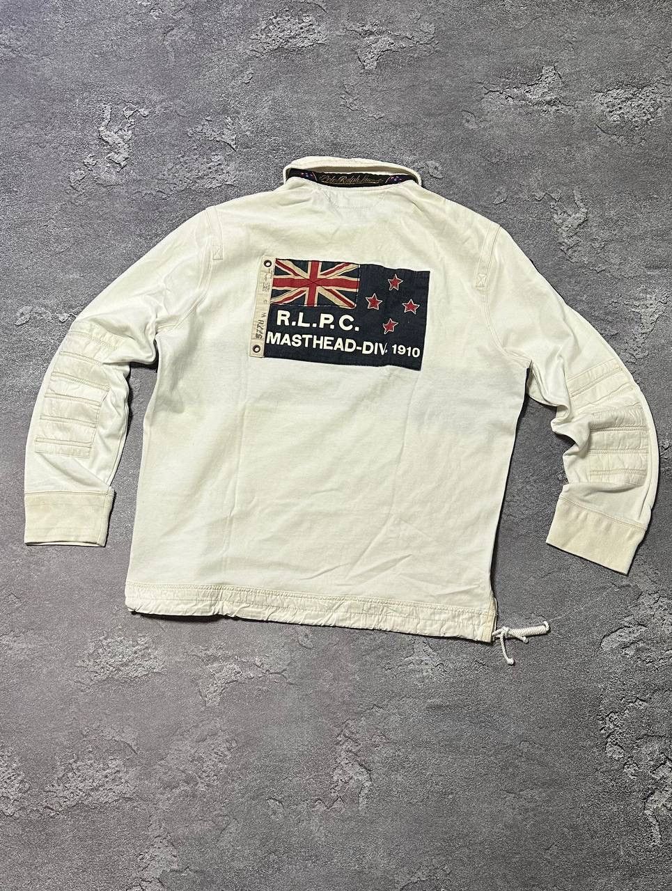 Polo Ralph Lauren × Rugby Ralph Lauren Vintage Rugby Sweatshirt Polo Ralph Lauren PRL #8 Big Logo Size US XL / EU 56 / 4 - 4 Thumbnail