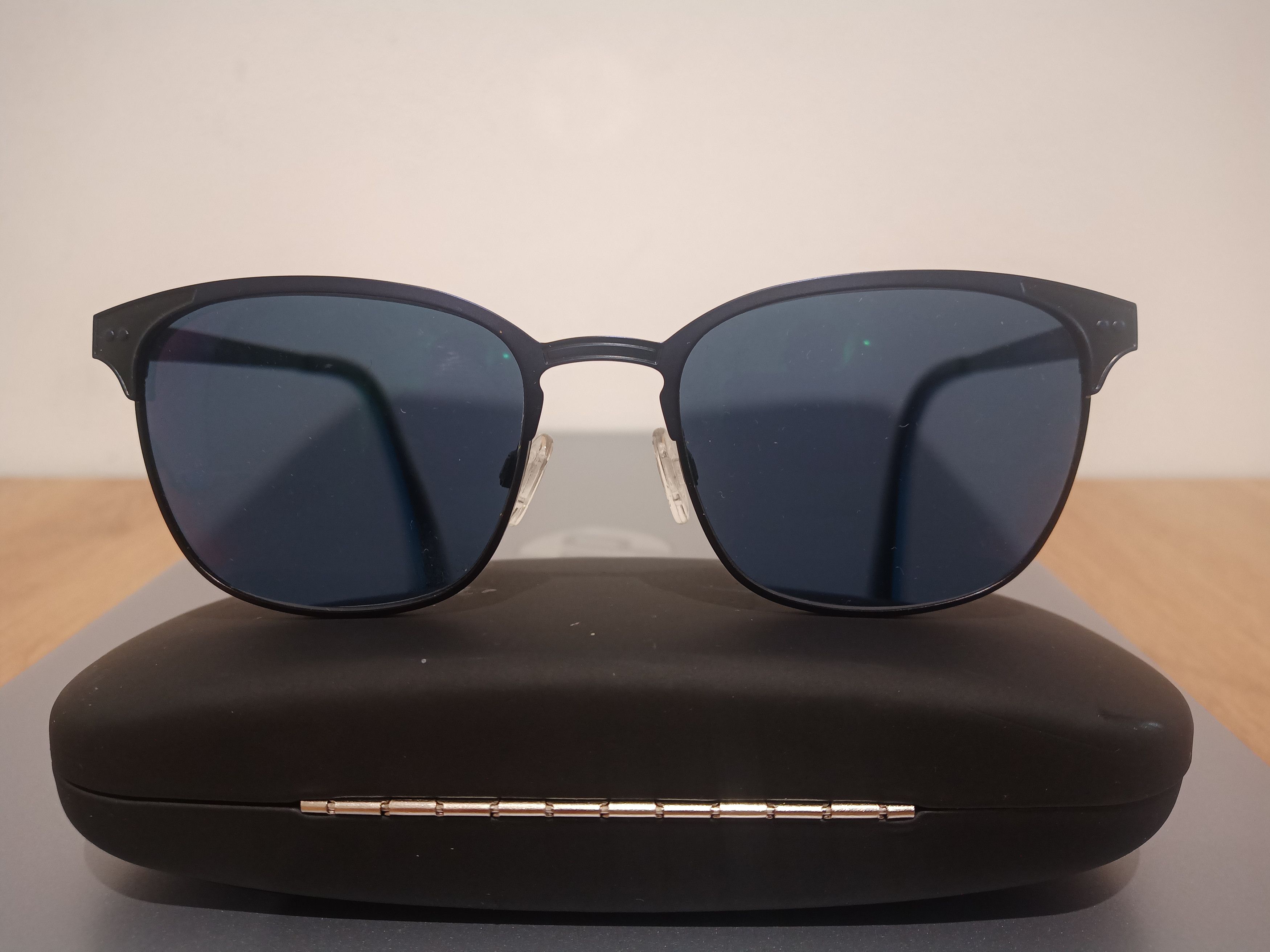 Japanese Brand JAI KUDO eyeglasses BLUE SQUARE glasses frame MOD: JK058 C1 Size ONE SIZE - 1 Thumbnail