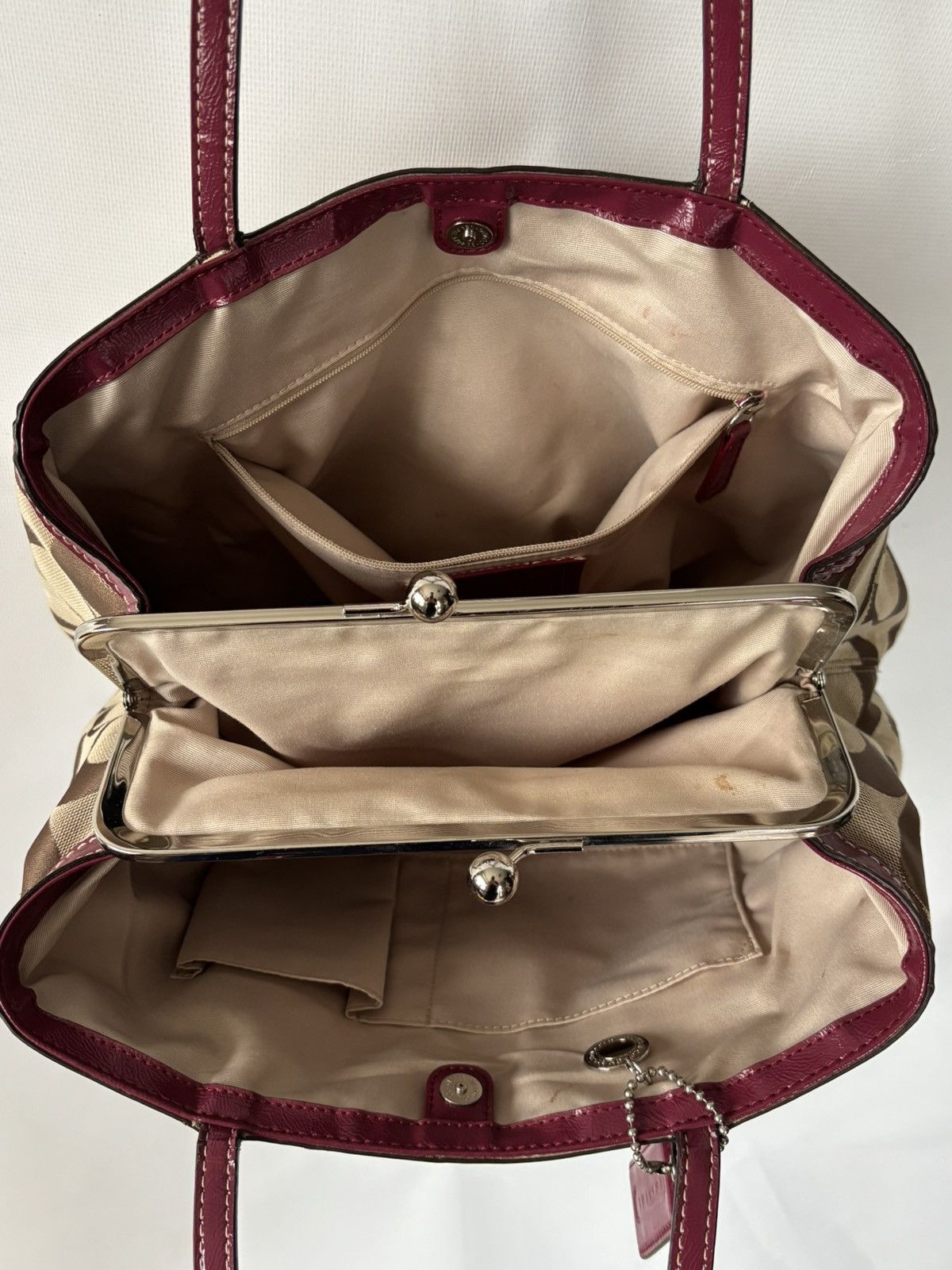Coach × Vintage Vintage Coach Monogram Canvas bag Size ONE SIZE - 6 Thumbnail