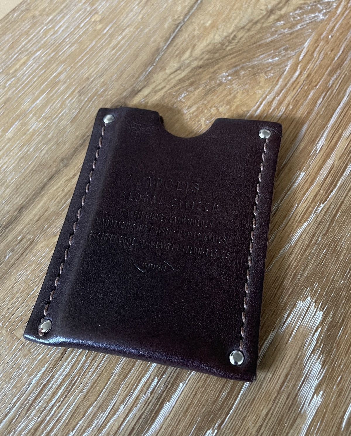 Apolis Burgundy card holder wallet Size ONE SIZE - 3 Thumbnail