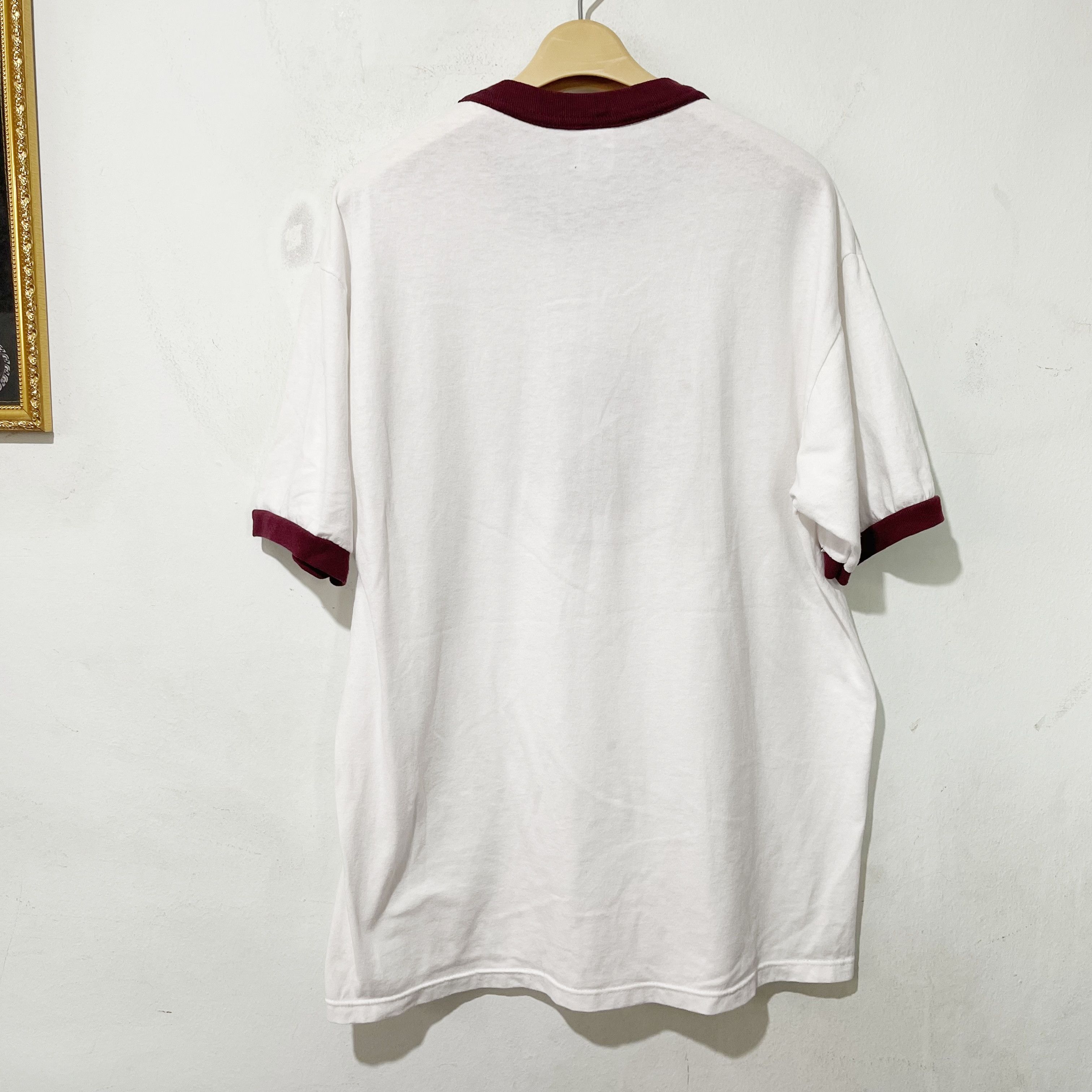 Vintage Vintage 90s B Logo Ringer Tee Size US L / EU 52-54 / 3 - 3 Thumbnail