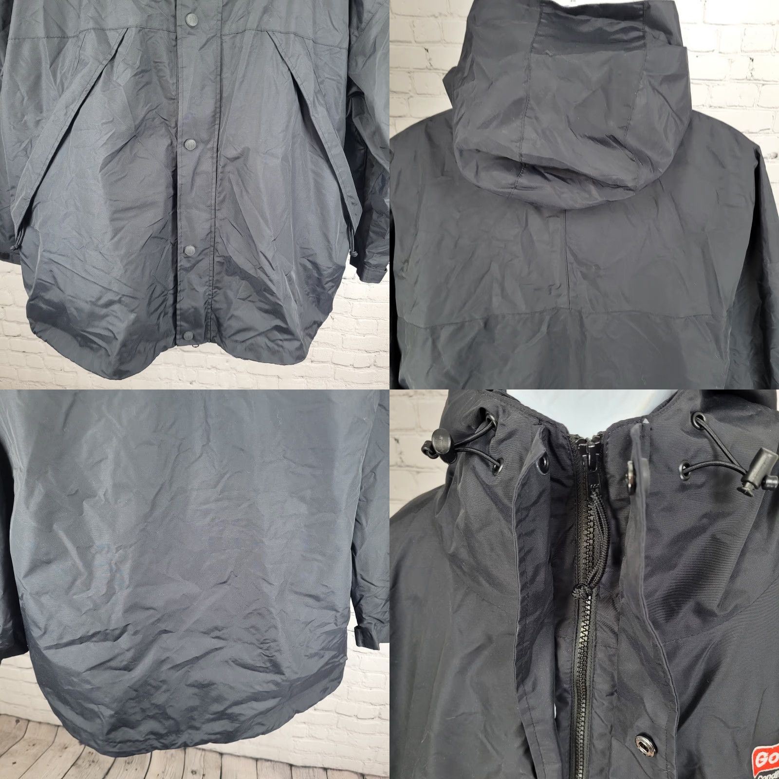 Port Authority Goodman Air Conditioning & Heating Black Hood Removable Fleece Lined Jacket 3XL Size US XXL / EU 58 / 5 - 8 Thumbnail