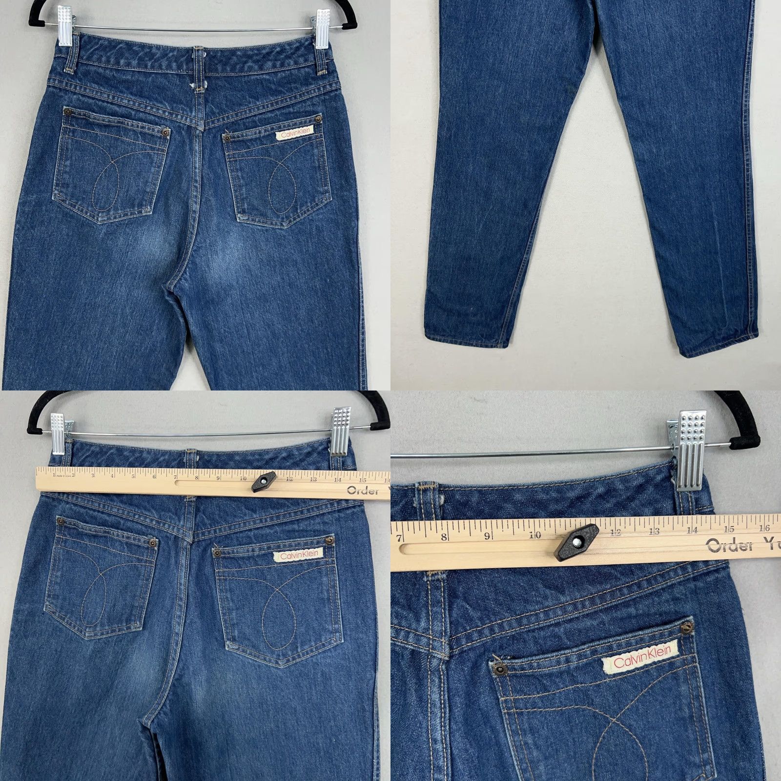 Calvin Klein VINTAGE Calvin Klein Jeans Womens 28 Tall High Rise Denim 80s Classic Casual Size 28" / US 6 / IT 42 - 8 Thumbnail