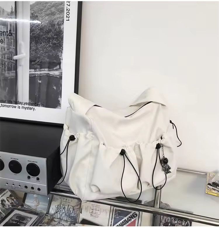 Japanese Brand × Vintage Y2K Japanese Style Tote Shoulder Canvas Bag school Size ONE SIZE - 5 Thumbnail