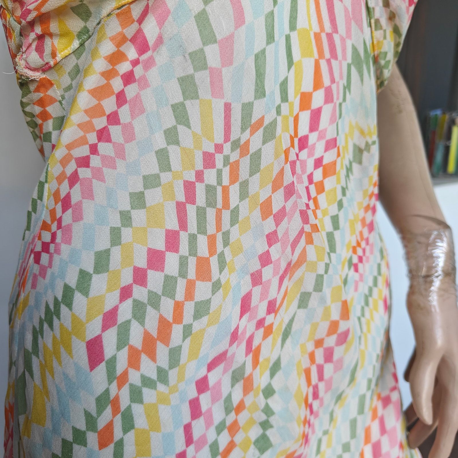 Diane von Furstenberg Diane von Furstenberg silk halter midi dress print size 8 Size M / US 6-8 / IT 42-44 - 3 Thumbnail