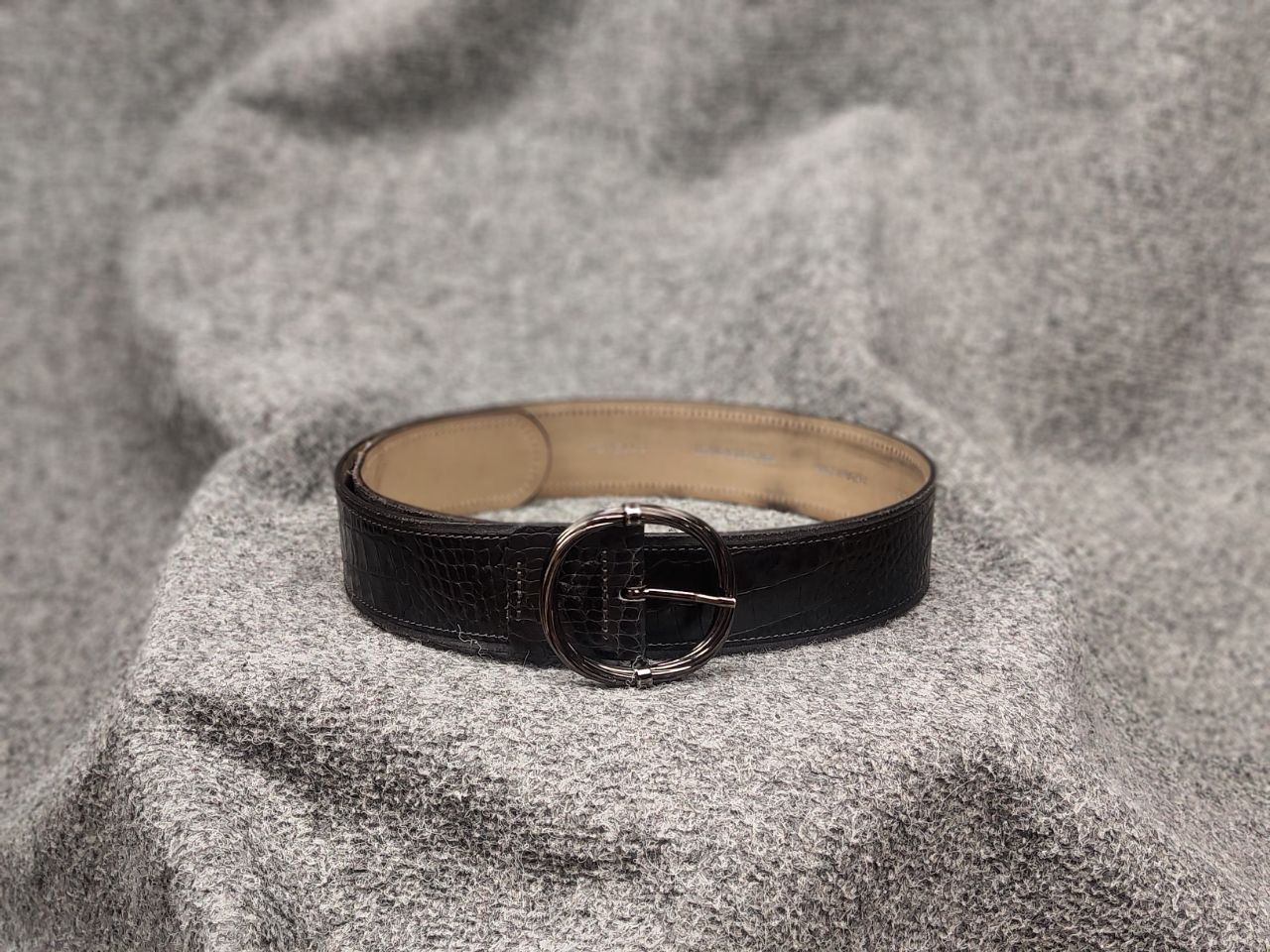Tonello Tonello Design Premium leather belt with alligator embossing Size ONE SIZE - 14 Thumbnail
