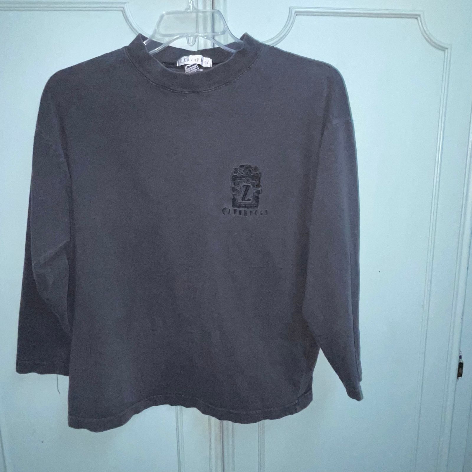 Other Z Cavaricci Vintage Black Long Sleeve Shirt Mock Neck Small Size US S / EU 44-46 / 1 - 3 Thumbnail