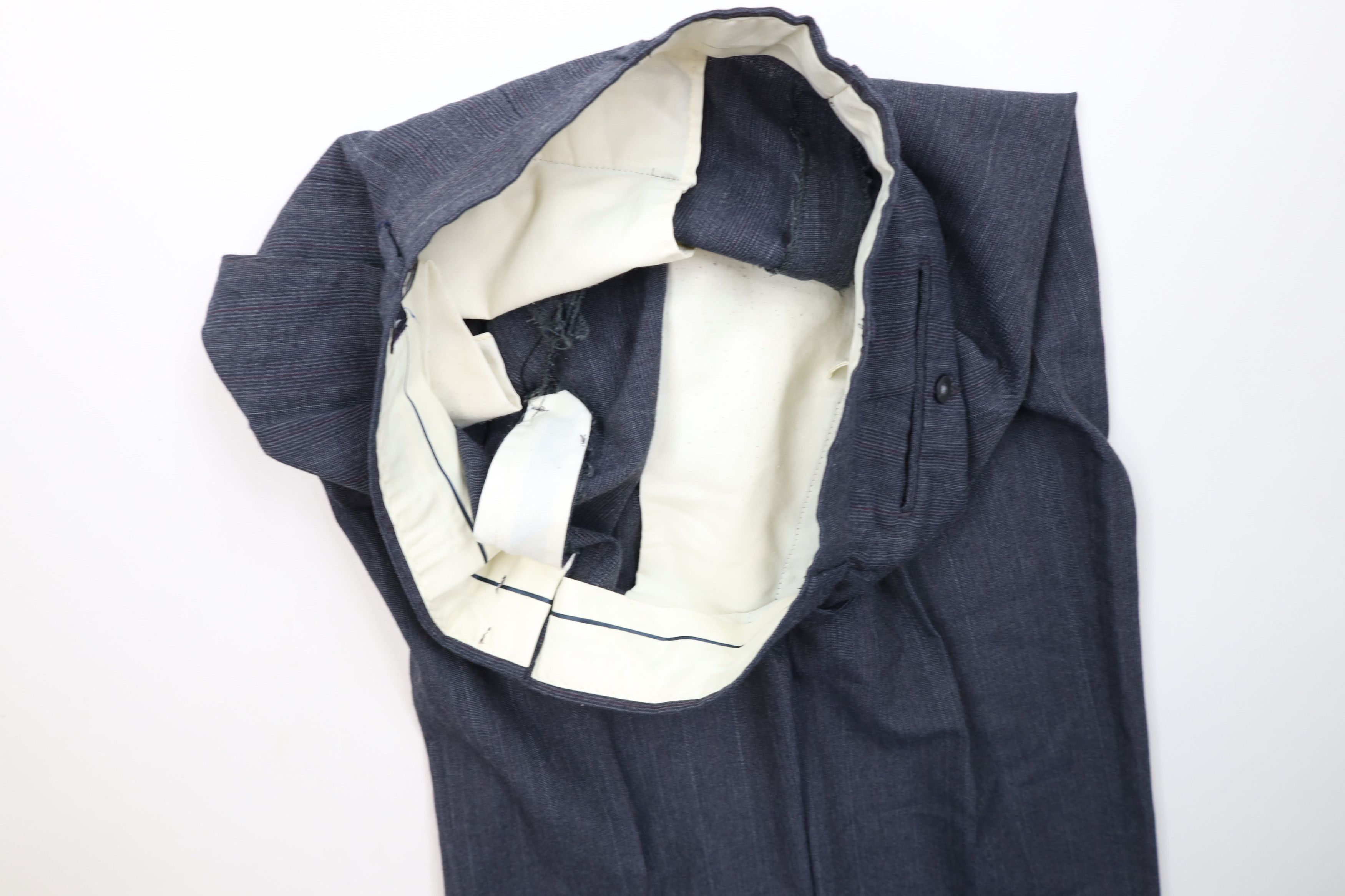 Vintage Vintage 70s Streetwear Pleated Wide Leg Chino Pants Size US 36 / EU 52 - 9 Thumbnail