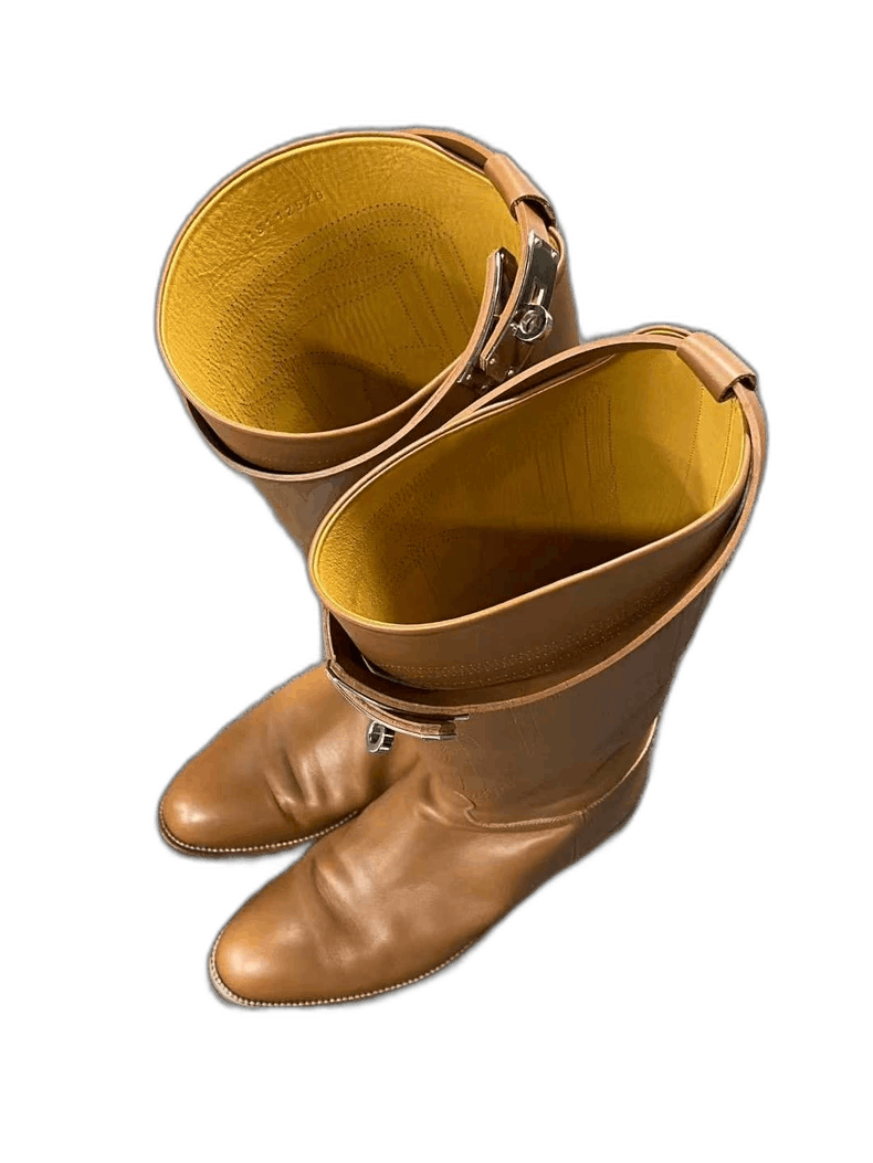 Hermes Hermes Kelly Long Boots with Pattern-2506 Size US 6 / IT 36 - 1 Thumbnail