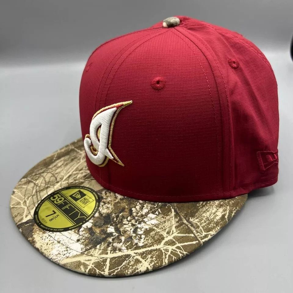 New Era Cleveland Indians Guardians Hat Men 7 5/8 Realtree Fitted Size ONE SIZE - 3 Thumbnail