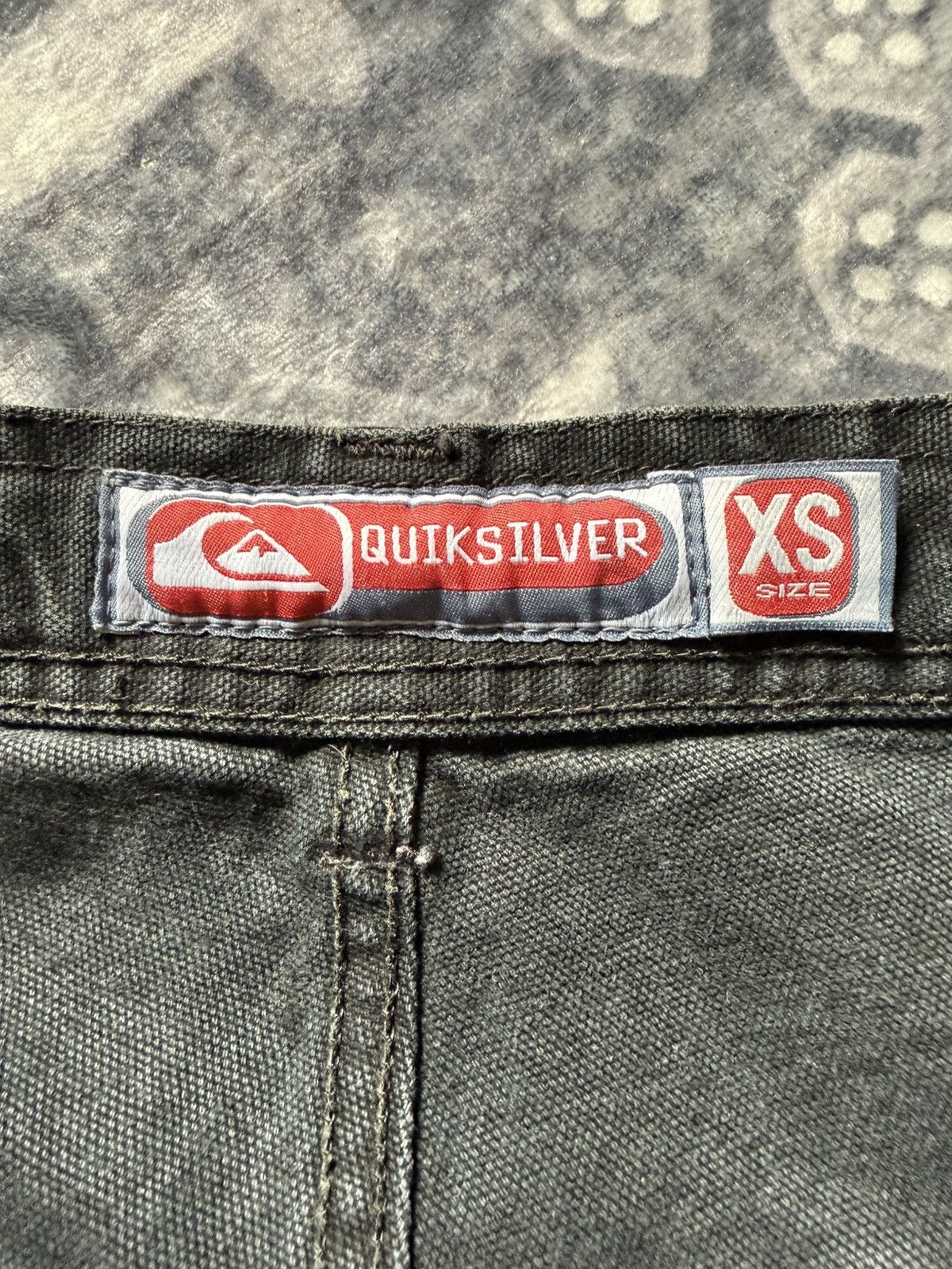 Billabong × Quiksilver × Vintage Vintage 80s 90s Quiksilver Black Faded Baker Denim Pants Size US 29 - 19 Thumbnail