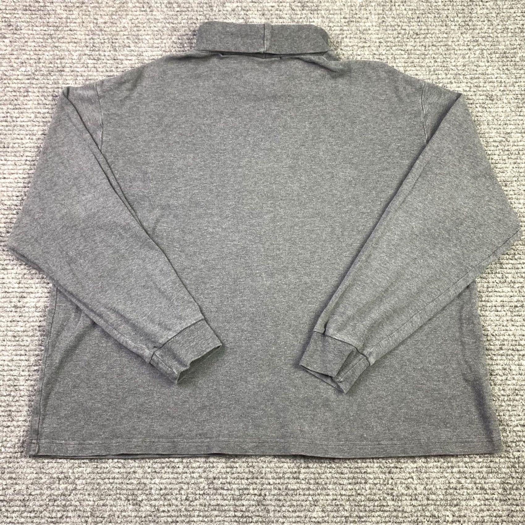 Vintage VINTAGE Cambridge Classics Turtleneck Shirt Men M Gray 90s USA | 100% Cotton Long Sleeve / Heavy Made Size US M / EU 48-50 / 2 - 3 Thumbnail