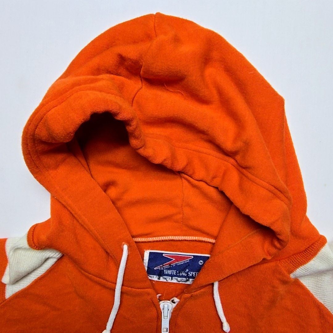 Speedo Vintage White Stag Speedo Hoodie Orange Striped Japan Made M Size US M / EU 48-50 / 2 - 9 Thumbnail