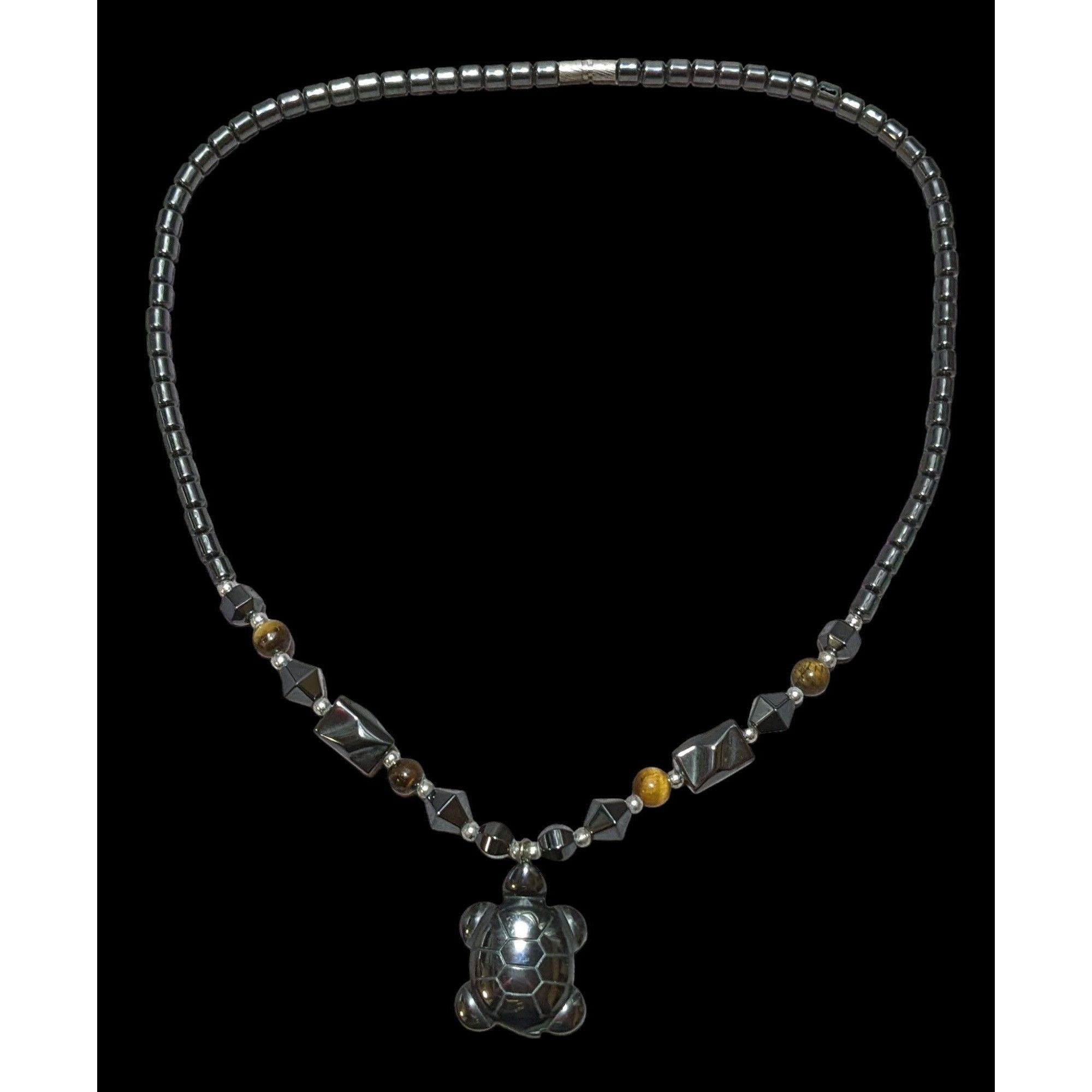 Other Hematite Turtle Necklace Size ONE SIZE - 1 Thumbnail