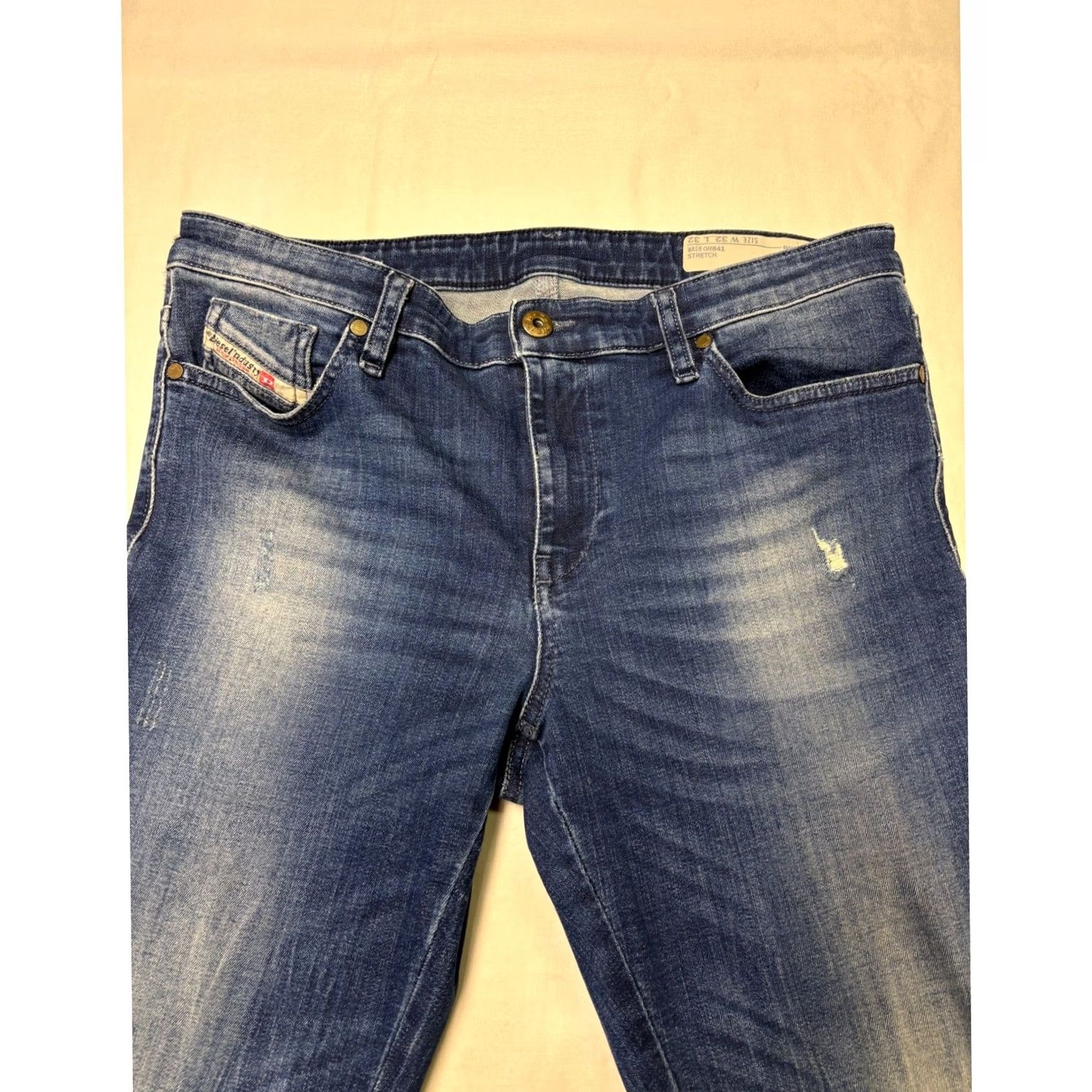 Diesel Diesel Skinzee Jeans Medium Wash 32W 28L Slim Skinny Denim Stretch 5-Pocket Womens Casual City Retro Belted Patch Distressed Size 24" / US 00 / IT 34 - 2 Thumbnail