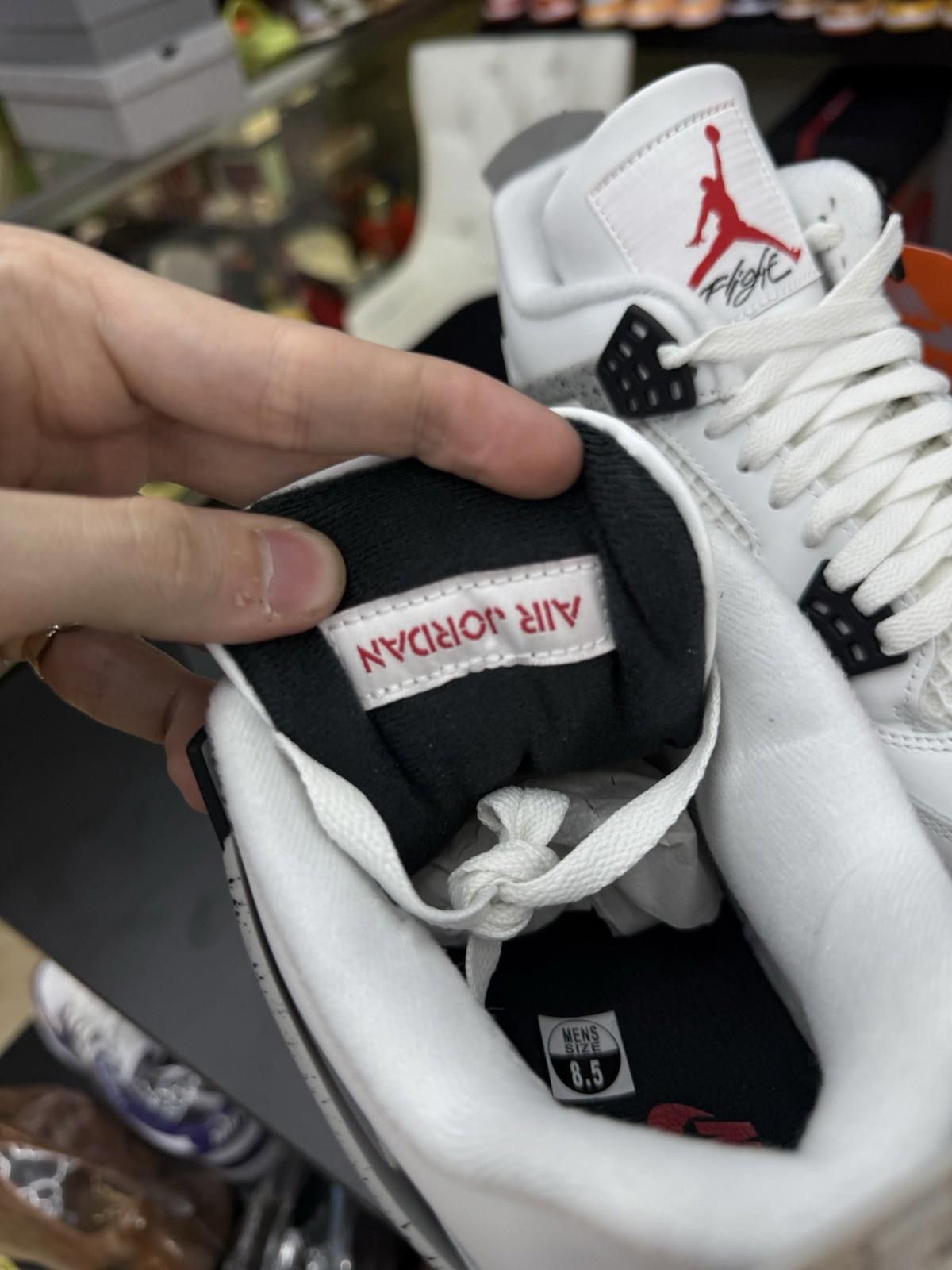 Jordan Brand DS Air Jordan 4 Retro OG 2025 White Cement Size 8.5 Men’s Size US 8.5 / EU 41-42 - 12 Thumbnail