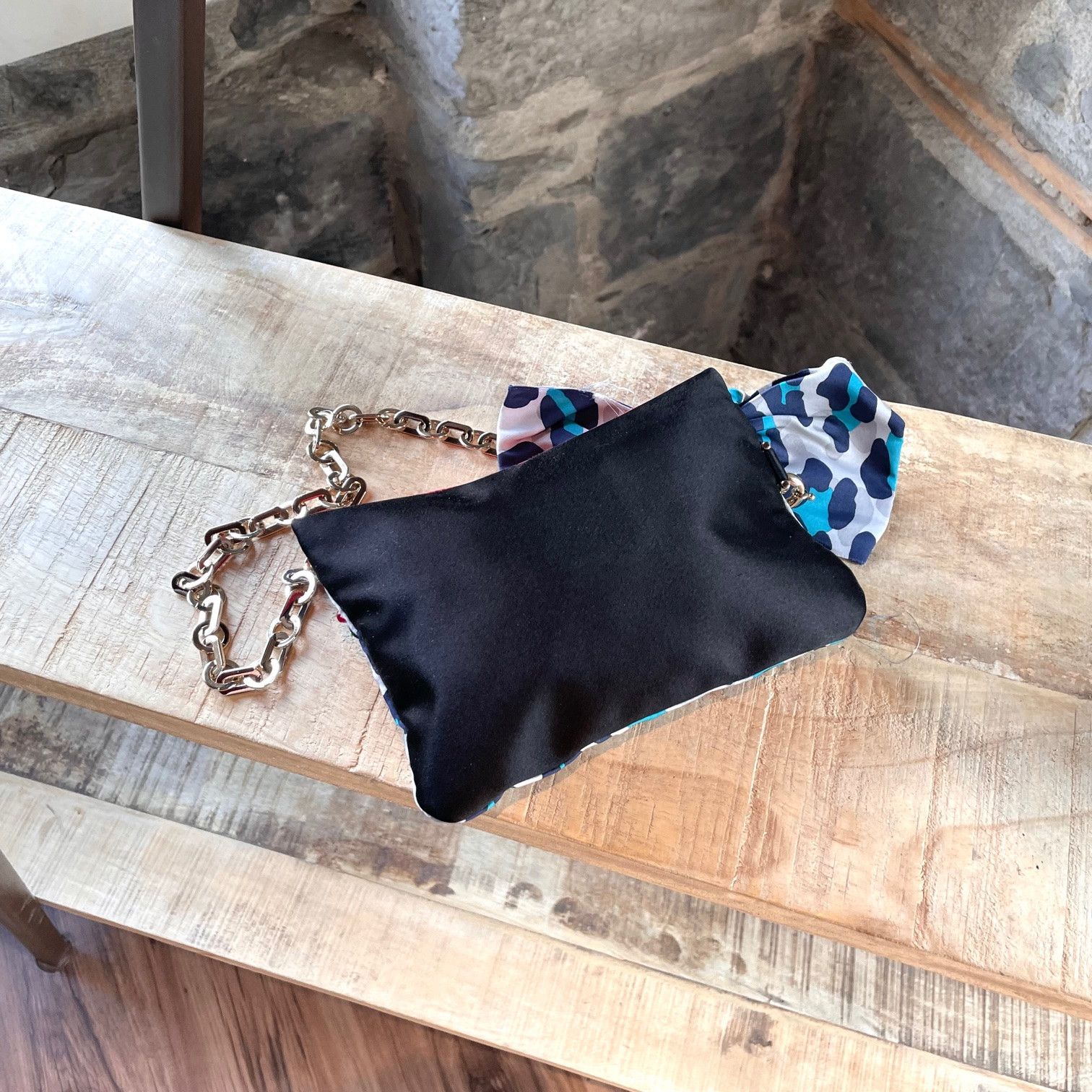 Lanvin Lanvin Leopard Embellished Bow Chain Liz Pouch Size ONE SIZE - 4 Thumbnail