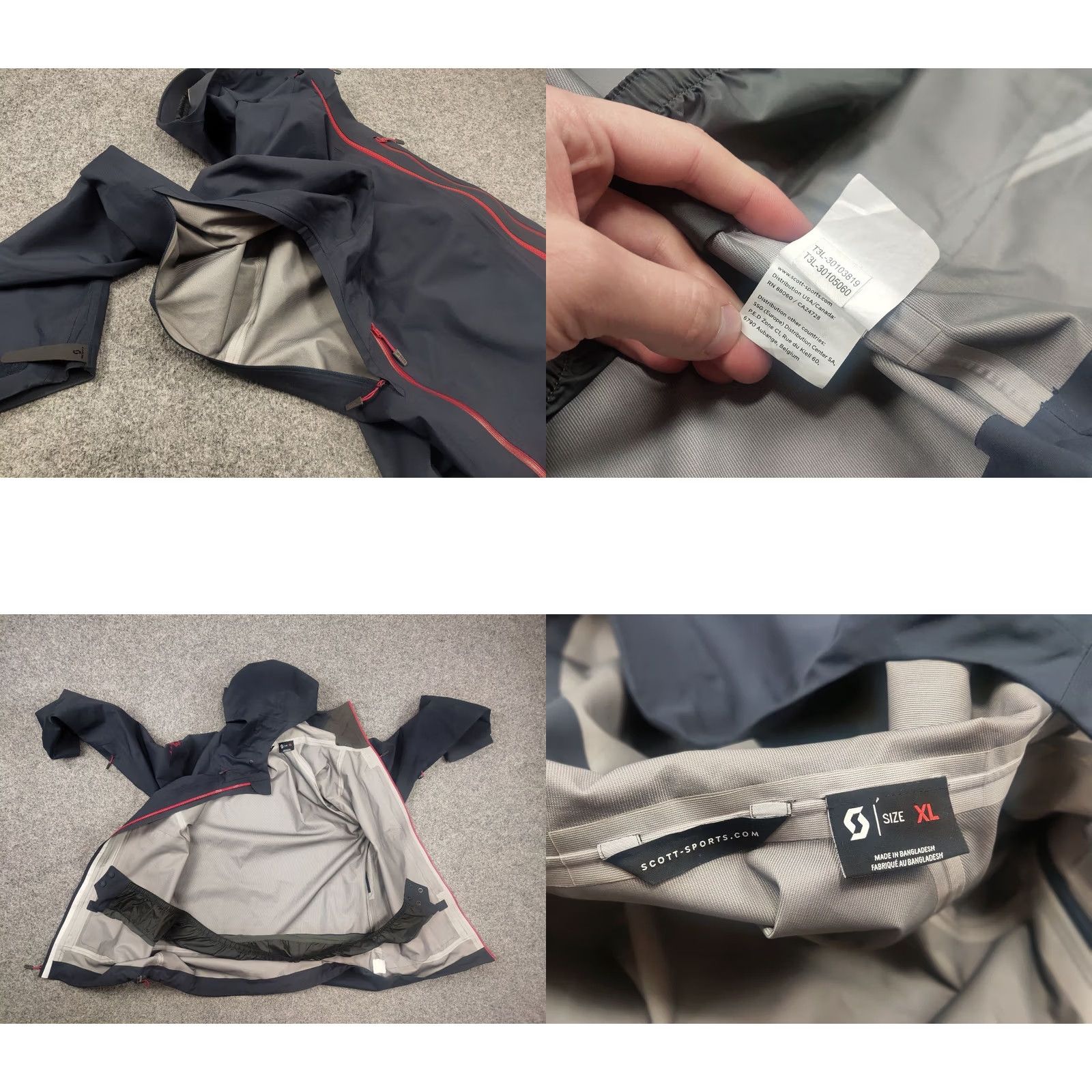 Vintage SCOTT Explorair 3L Jacket Mens XL Blue Windbreaker Hooded Pockets Softshell Membrane Outdoor Camp Hiking 3L Size US XL / EU 56 / 4 - 10 Thumbnail