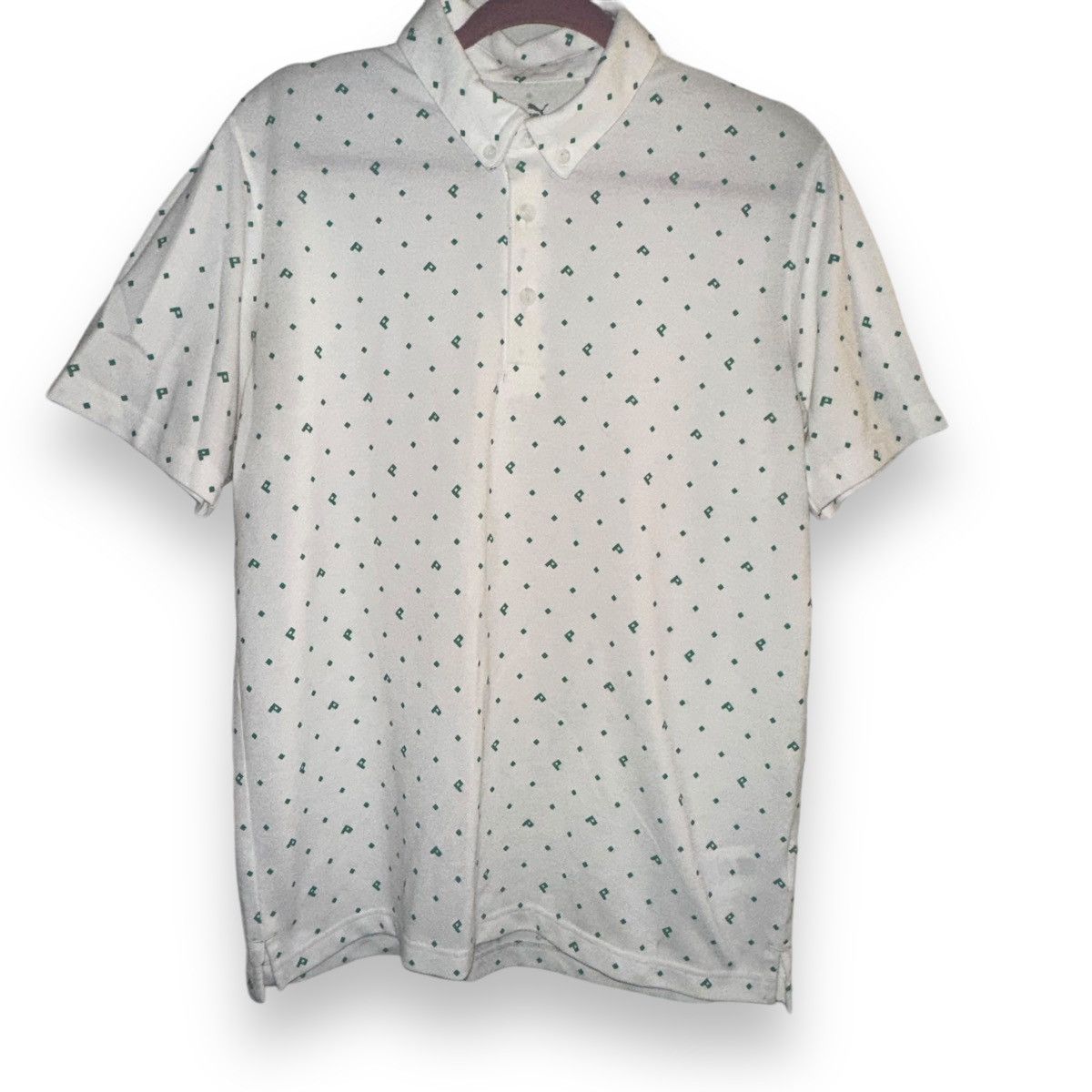 Puma Puma diamond print polo shirt Size US M / EU 48-50 / 2 - 2 Thumbnail