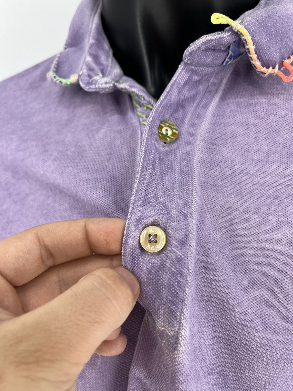 Vintage POLO BOB Teinture vegetale ,rebrode main, made in Italie Size US XL / EU 56 / 4 - 7 Thumbnail