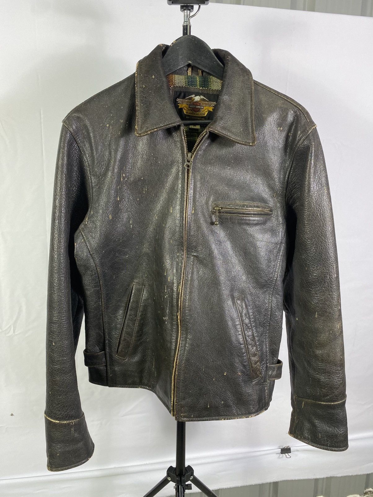 Harley Davidson Vintage harley & davidson leathe jacket 90s Size US M / EU 48-50 / 2 - 2 Thumbnail