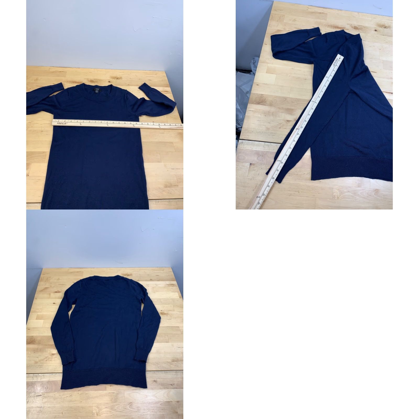 J.Crew J.CREW Sweater Tippi Wool Pullover Blue 2XS Womens Knit Long Sleeve Regular Modern Runway Casual Winter Fall Spring Size XXS / US 00 / IT 34 - 8 Thumbnail