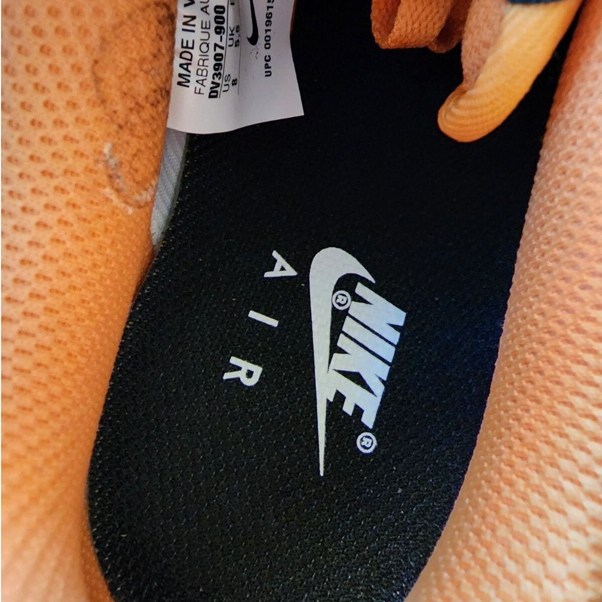 Nike Wmns Nike By You Air Force 1 Low Orange Black Brand New Sz 8 Size US 8 / IT 38 - 8 Thumbnail