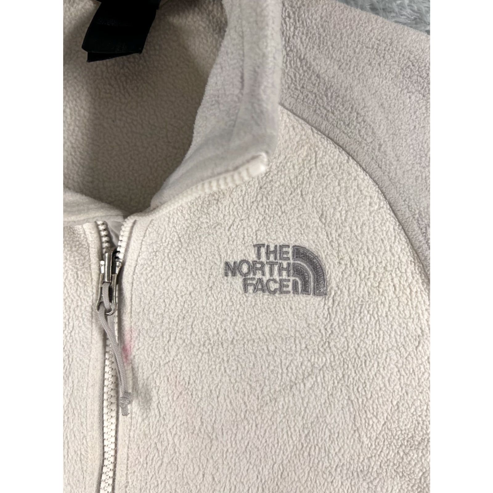 The North Face The North Face Jacket Women Large Beige Gray Full Zip Mock Neck Polyester Fleece Size L / US 10 / IT 46 - 6 Thumbnail