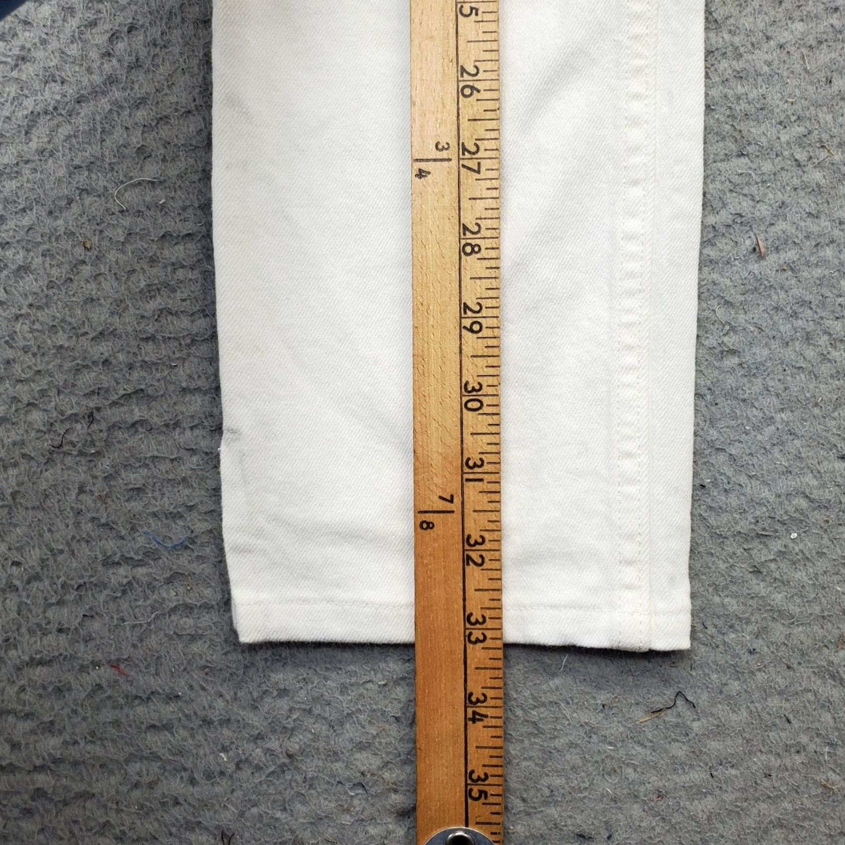 Everlane Everlane Skinny Jeans Womens 28 White Denim High Rise Slit Ankle 5-Pocket Design Women Size 28 White Denim 5-Pocket Design Jeans (Vintage: No) Size 28" / US 6 / IT 42 - 3 Thumbnail