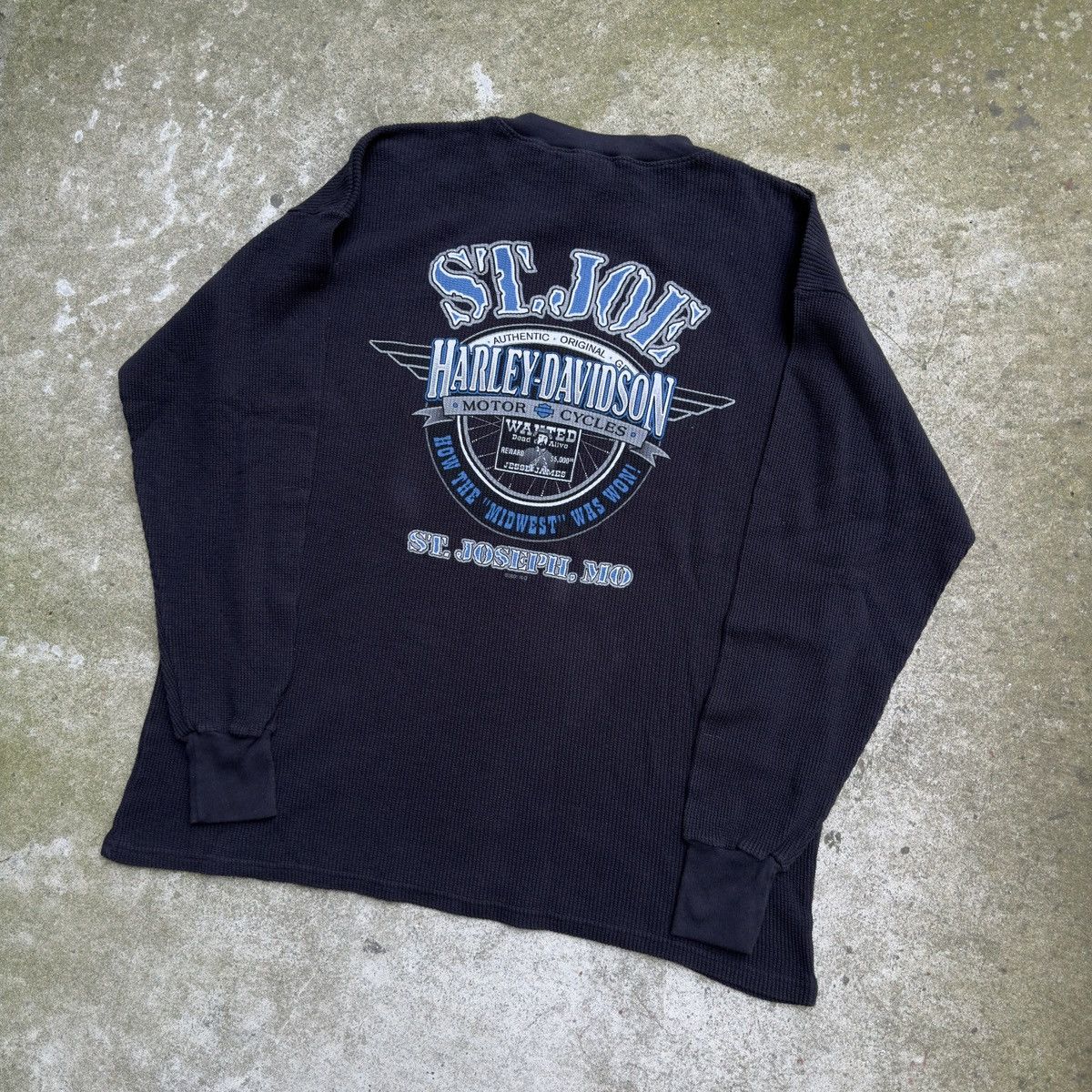 Harley Davidson Harley Davidson Flame Thermal Shirt ERD Grunge Biker WCC Size US XL / EU 56 / 4 - 7 Thumbnail