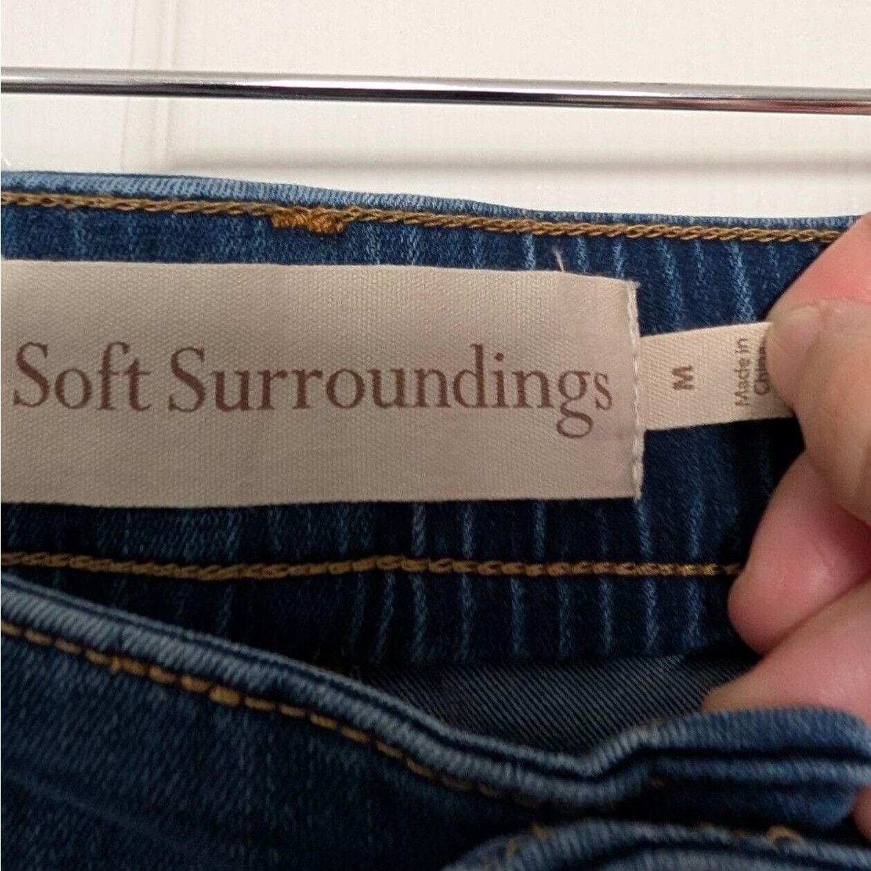 Designer Soft Surroundings Straight Jeans Womens Size Medium Blue Size 30" / US 8 / IT 44 - 5 Thumbnail
