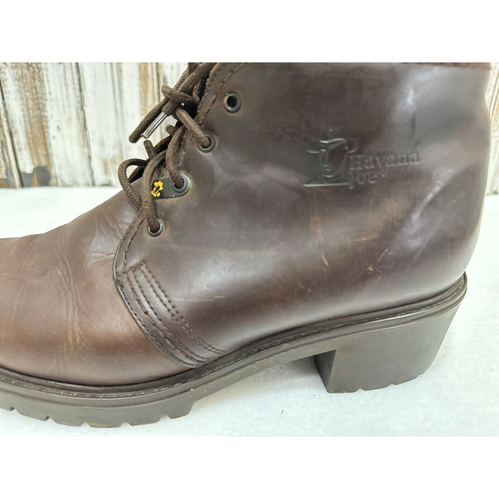 & Other Stories Havana Joe Women’s Chukka Boots Brown Leather 10.5- 41 EU Size US 10.5 / IT 40.5 - 7 Thumbnail