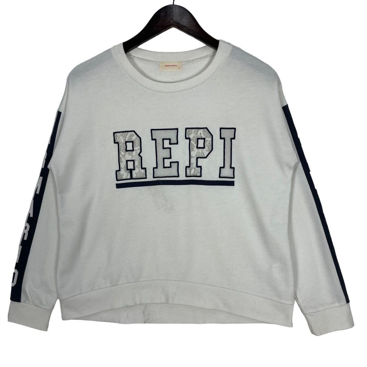 image of Art Achillies x Vintage Repipi Armario Sweatshirt Crewneck Logo Tee in White (Size Small)