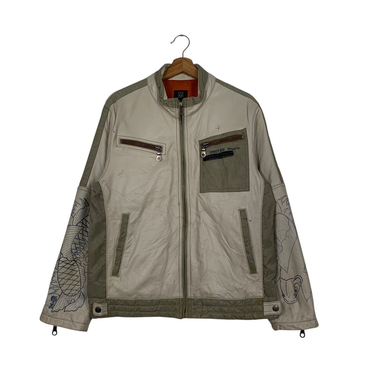 Japanese Brand Japanese Brand G-Stage Custom Art Tattoo Studio Biker Jacket Size US M / EU 48-50 / 2 - 2 Thumbnail