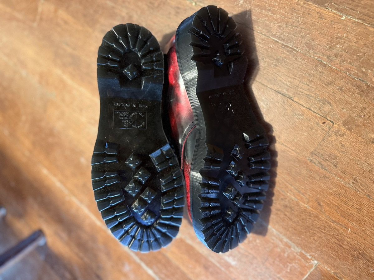 Dr Martens 1461 MIE Rub Off Lux Black / DMS Red