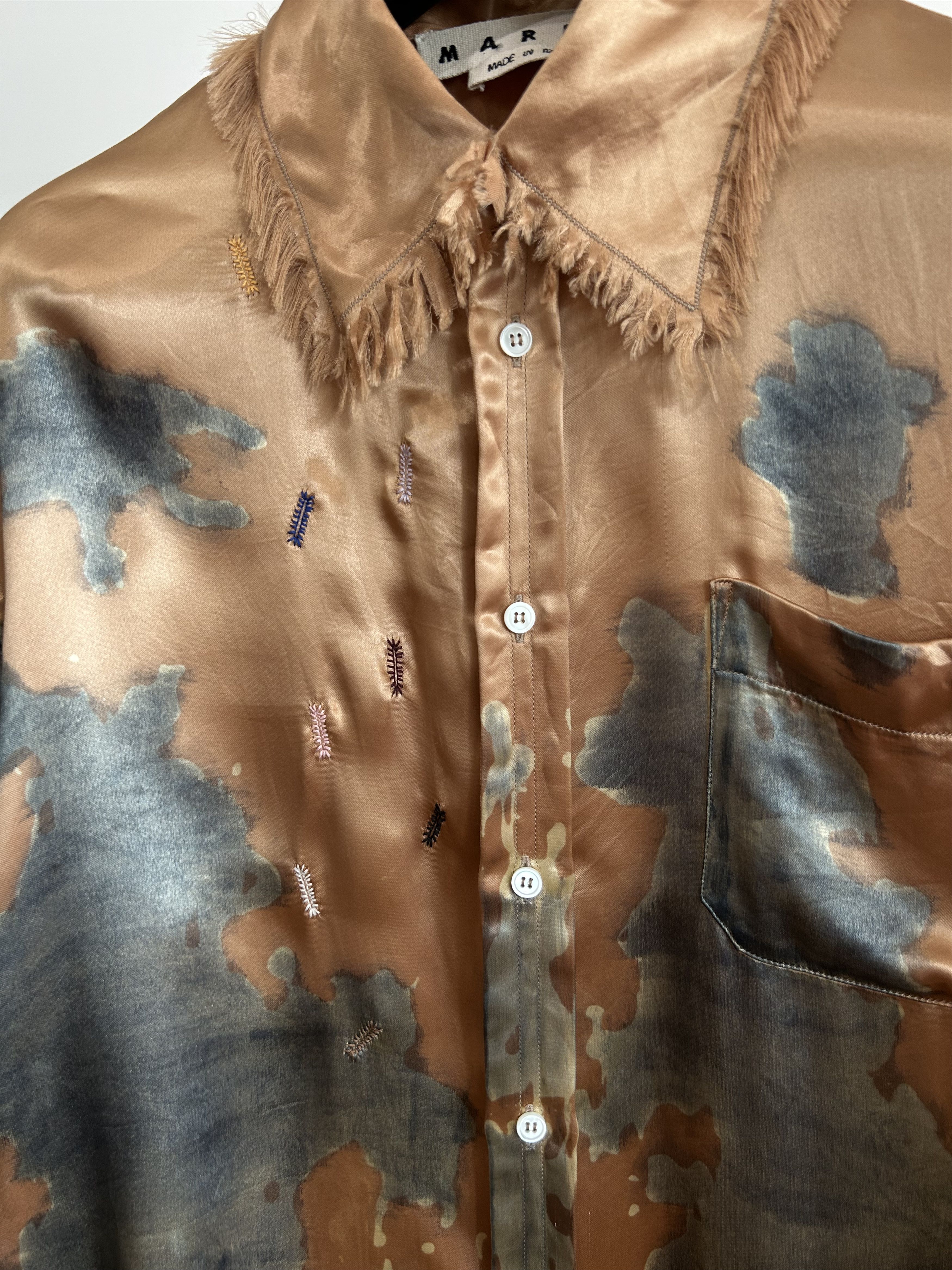 Marni MARNI Pony Hair Print Embroidery Shirt Size US M / EU 48-50 / 2 - 5 Thumbnail