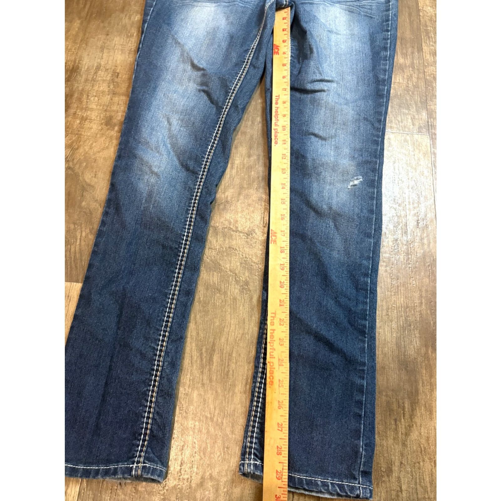 Vintage Earl Jean Womens Size 6 30 x 30 Blue Denim Size 28" / US 6 / IT 42 - 2 Thumbnail