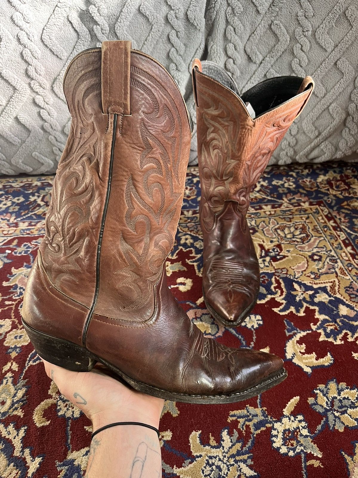 Genuine Leather × Japanese Brand × Vintage Vintage HYER Cowboy Boots Genuine Leather Size 10.5 🔥🔥🔥 Size US 10.5 / EU 43-44 - 3 Thumbnail
