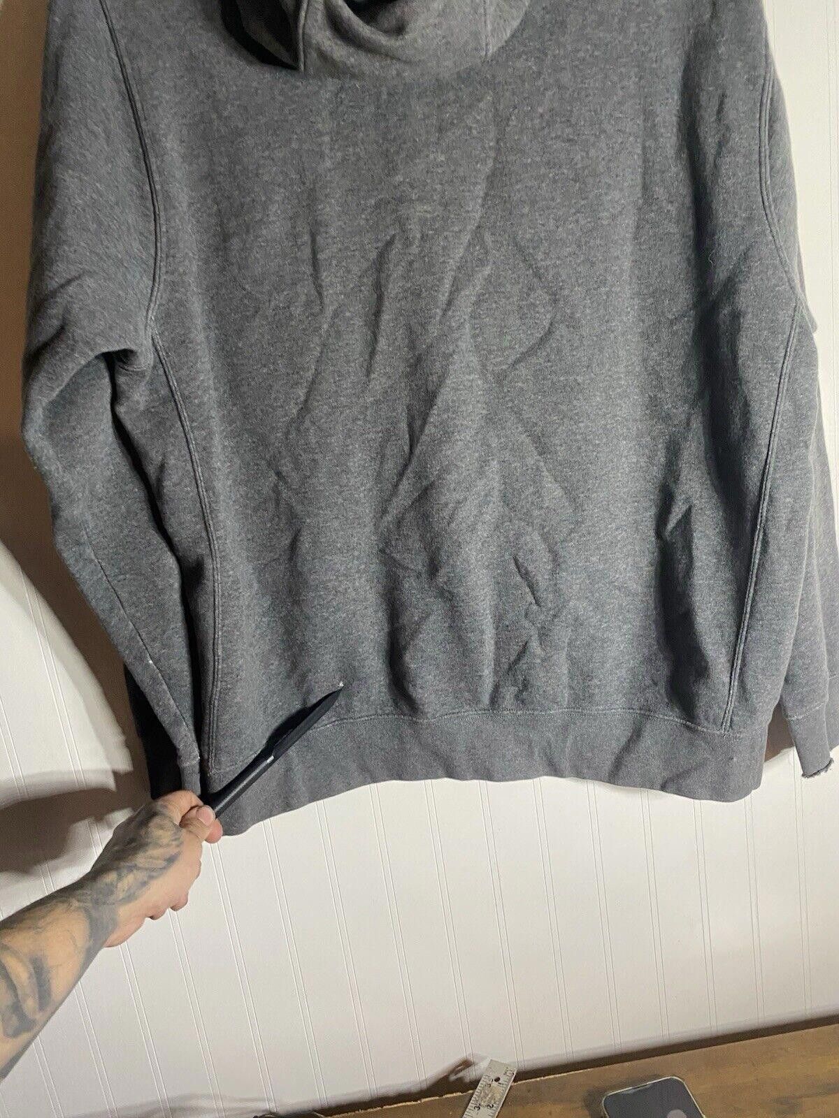 Nike NIKE Just Do It Long Sleeve Hoodie Grey Mens Large Size US 34 / EU 50 - 4 Thumbnail